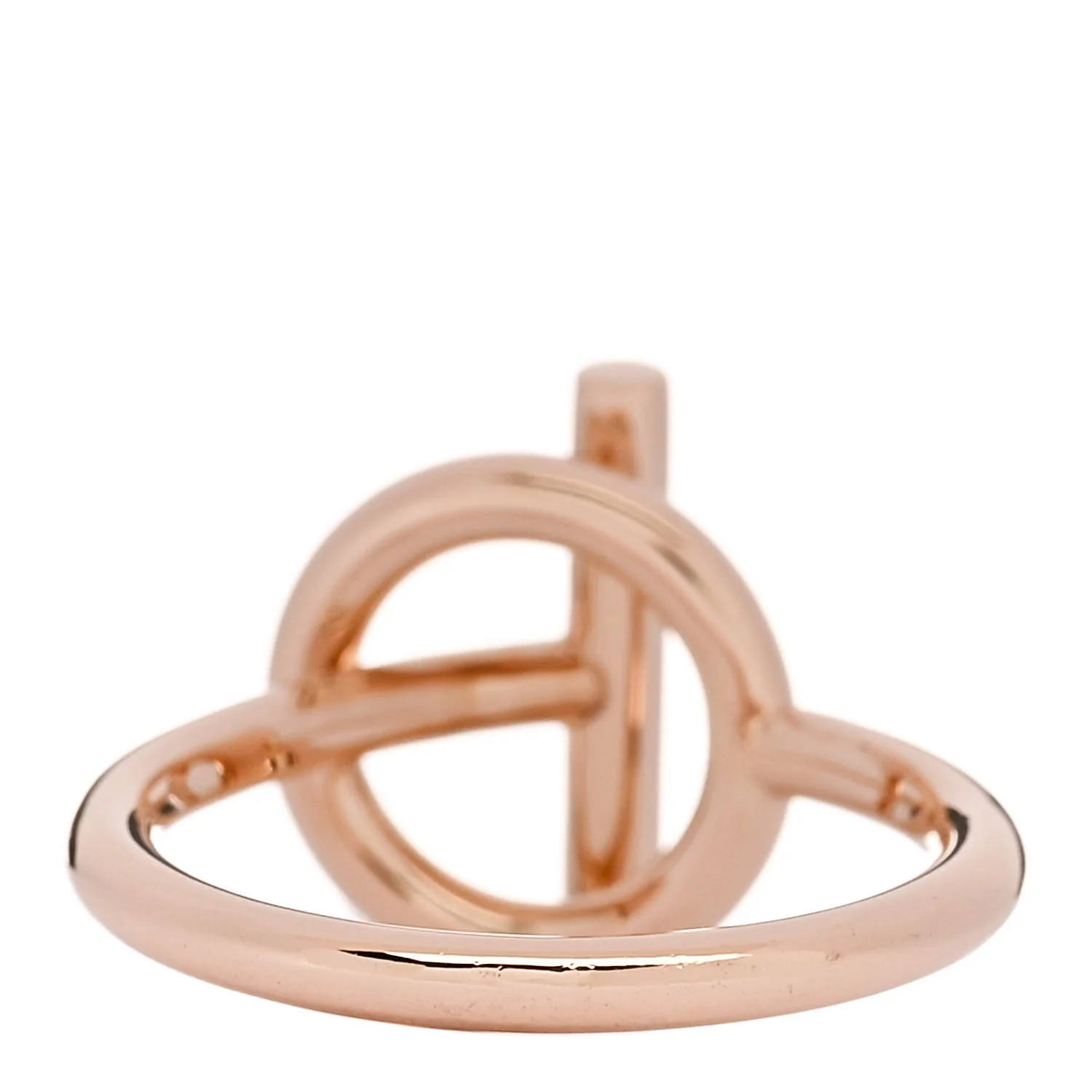 18K Rose Gold Diamond PM Echappee Ring 51 5.75 - Image 3