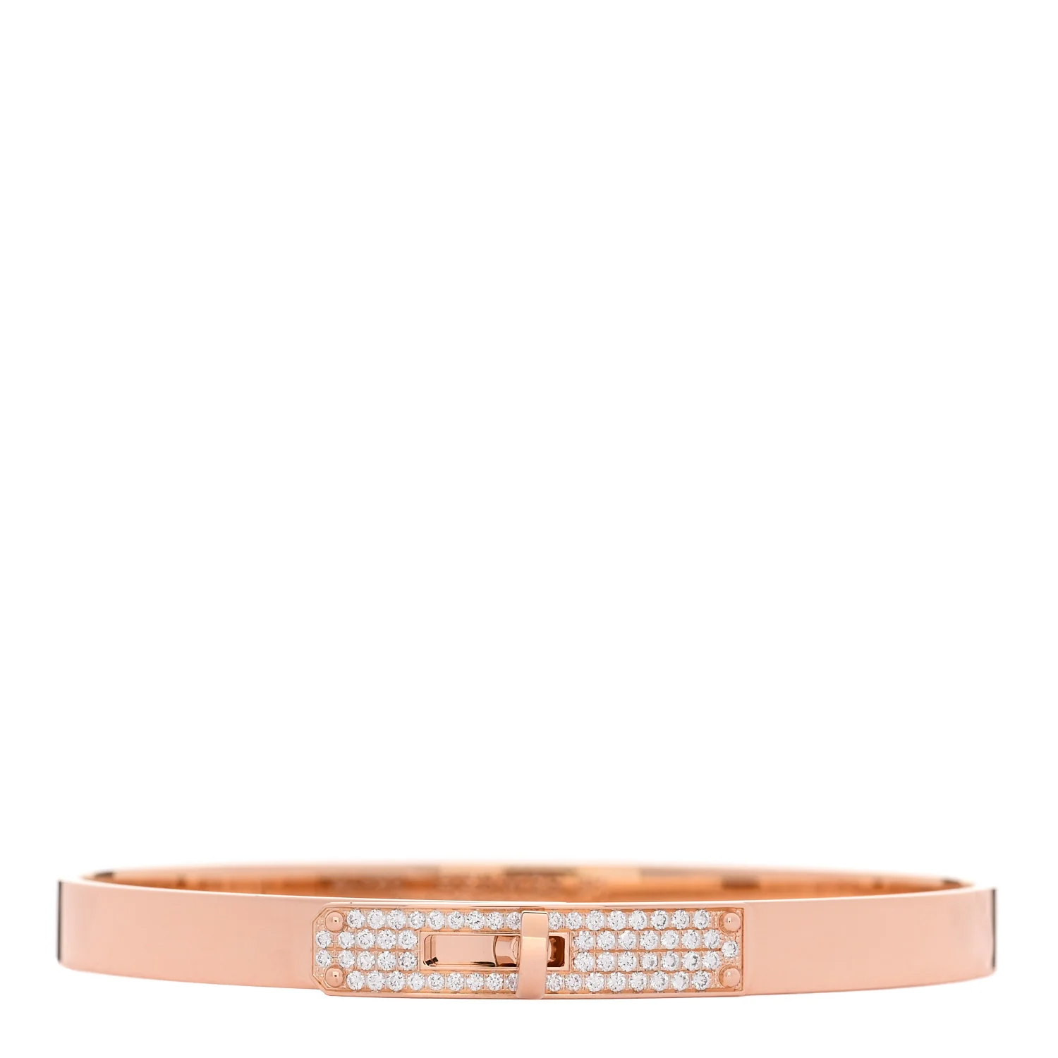 18K Rose Gold Diamond PM Kelly Pave Bracelet SH