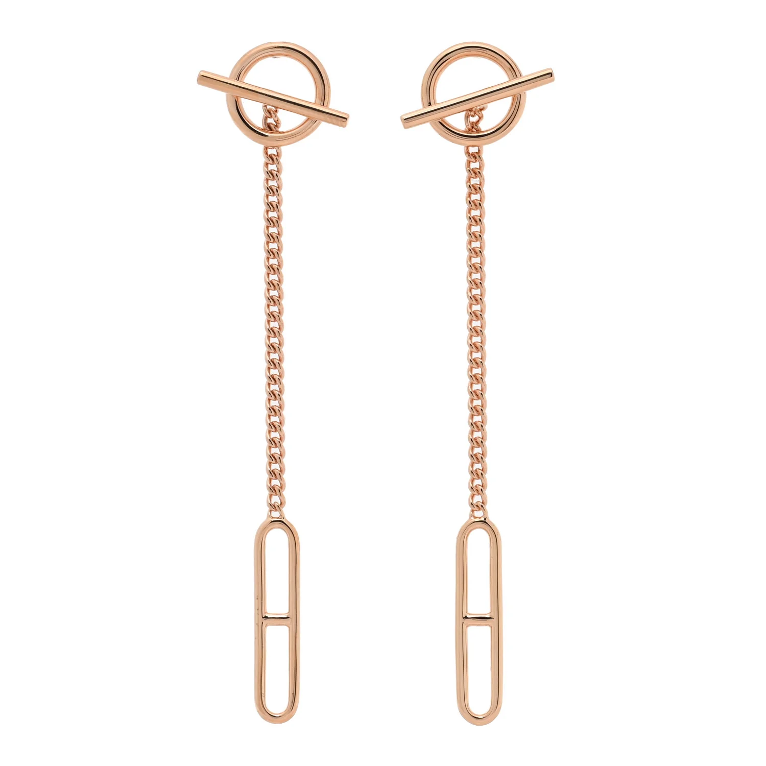 18K Rose Gold Echappee Earrings