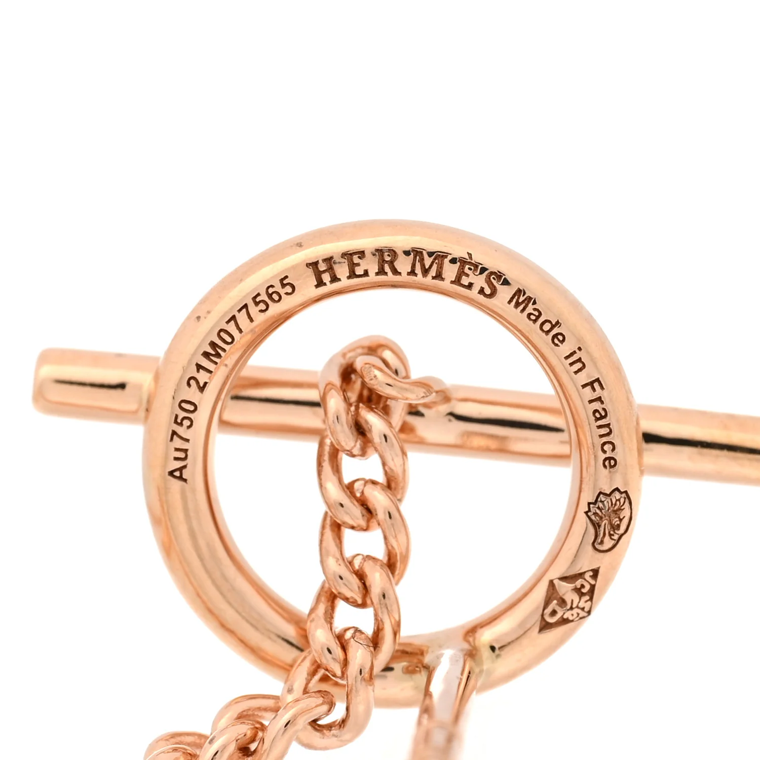 18K Rose Gold Echappee Earrings - Image 4