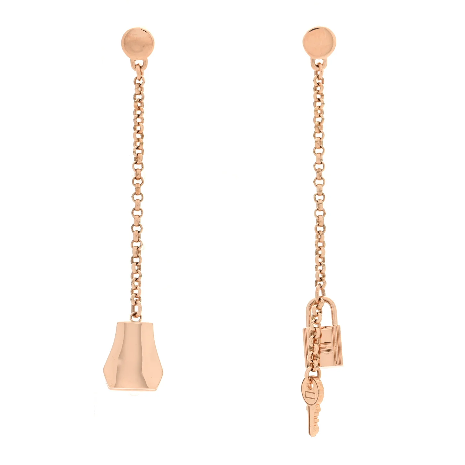 18K Rose Gold Kelly Clochette Earrings