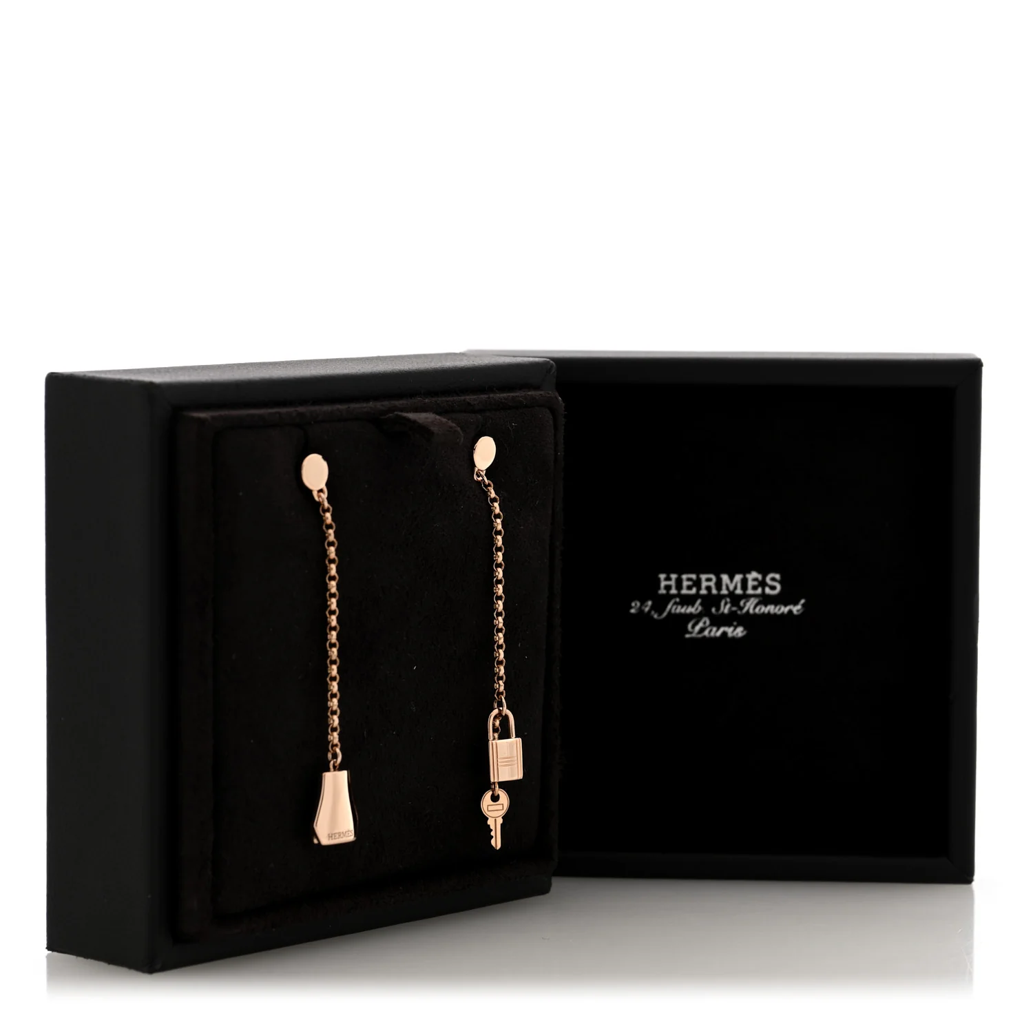 18K Rose Gold Kelly Clochette Earrings - Image 5