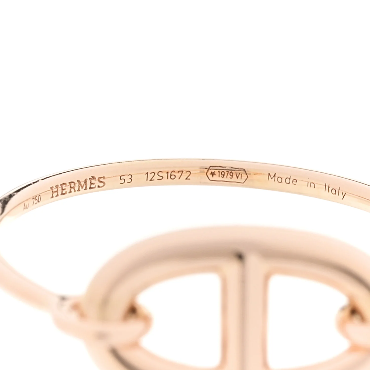 18K Rose Gold PM Ronde Ring  53 6.25 - Image 4