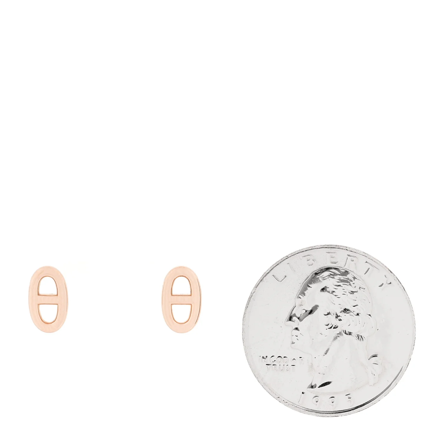 18K Rose Gold TPM Farandole Stud Earrings - Image 2