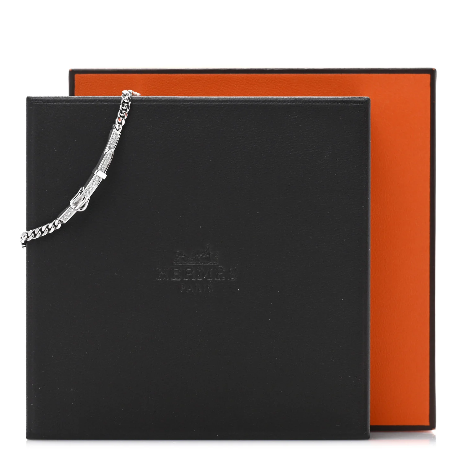 18K White Gold Diamond Etriviere Bracelet - Image 4