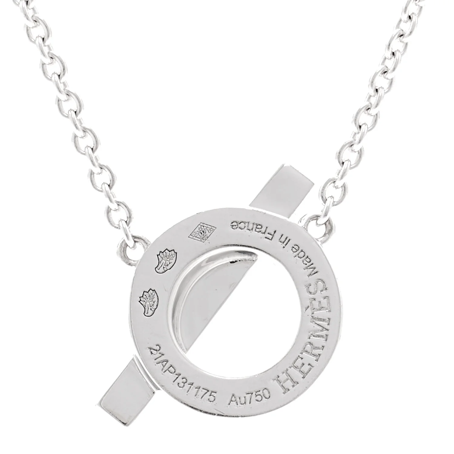 18K White Gold Diamond Finesse Pendant Necklace - Image 4