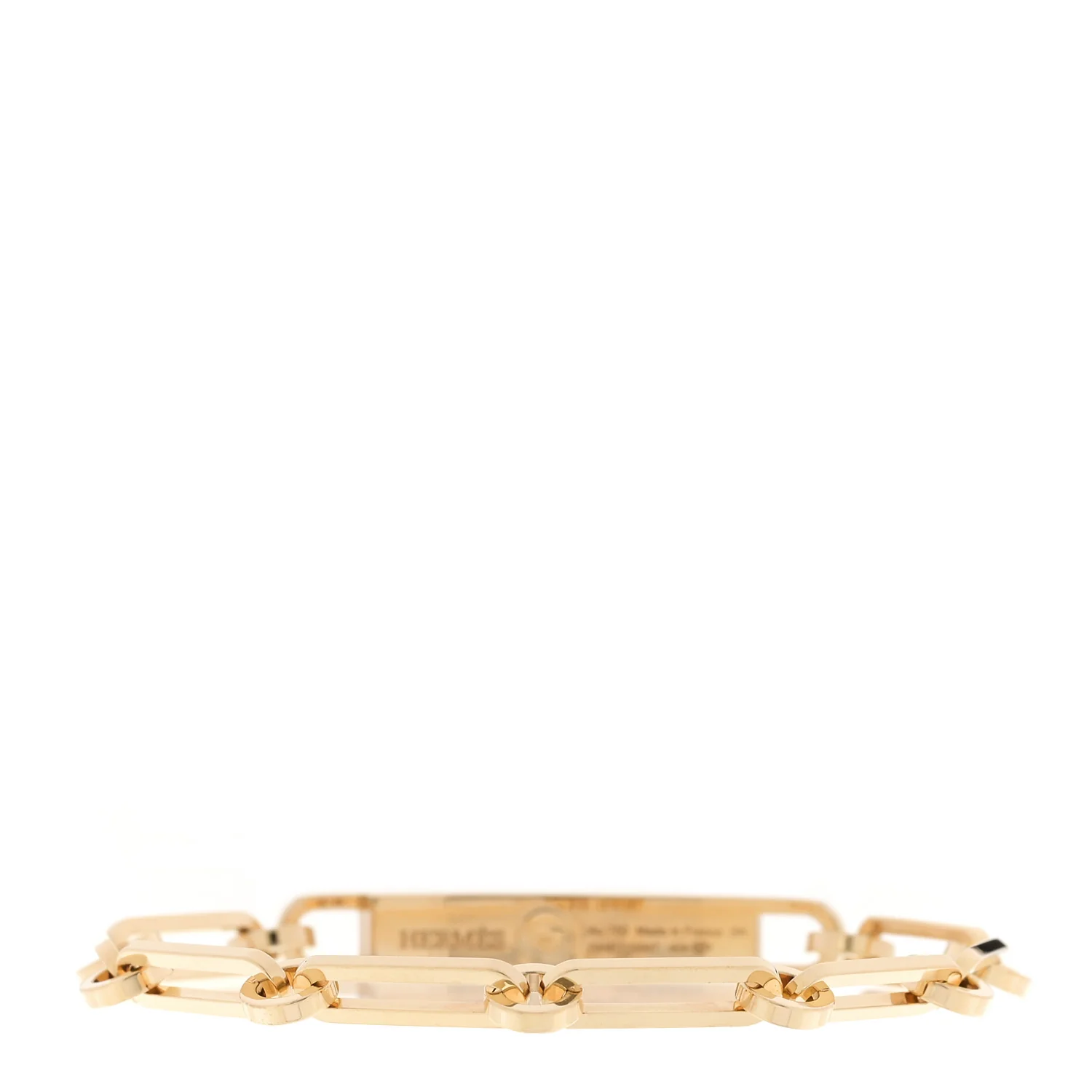 18K Yellow Gold Diamond Pave PM Kelly Chaine Bracelet SH - Image 2