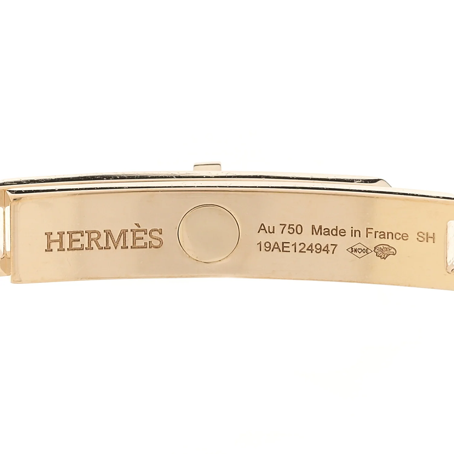 18K Yellow Gold Diamond Pave PM Kelly Chaine Bracelet SH - Image 3