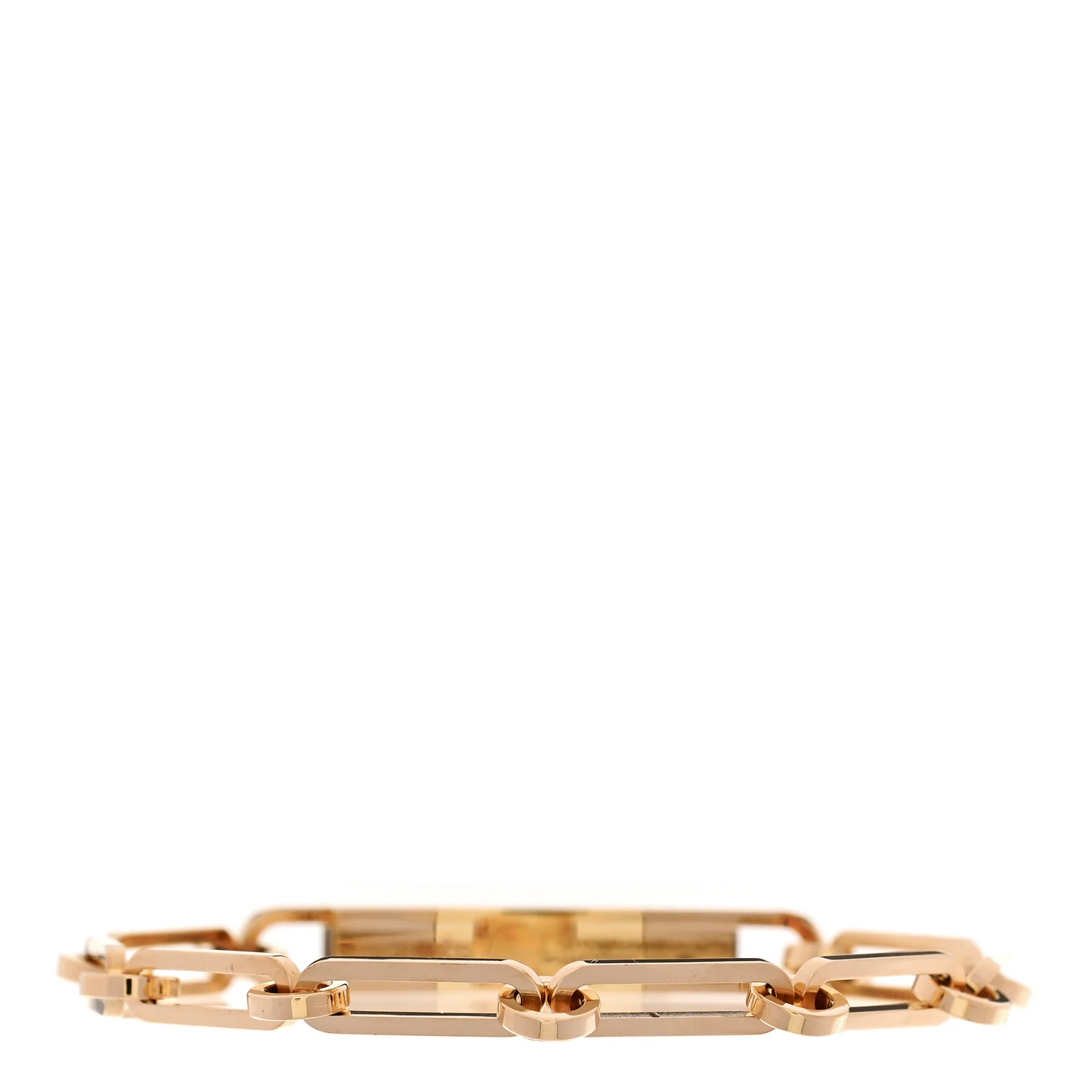 18K Yellow Gold Diamond Pave PM Kelly Chaine Bracelet SH - Image 2