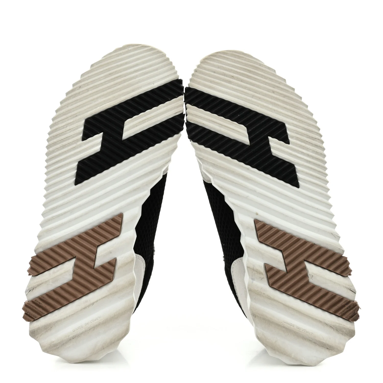 Air Mesh Suede Goatskin Bouncing Sneakers 35.5 Black White - Image 6