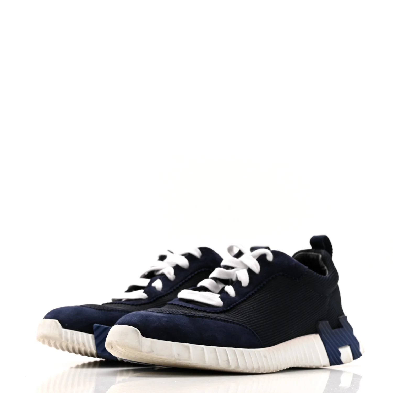 Air Mesh Suede Goatskin Bouncing Sneakers 39 Bleu Ocean - Image 4