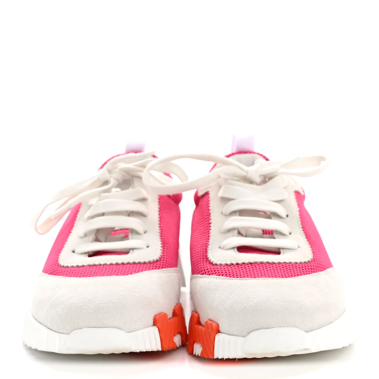 Air Mesh Suede Goatskin Bouncing Sneakers 39 Rose Vinicunca White - Image 3