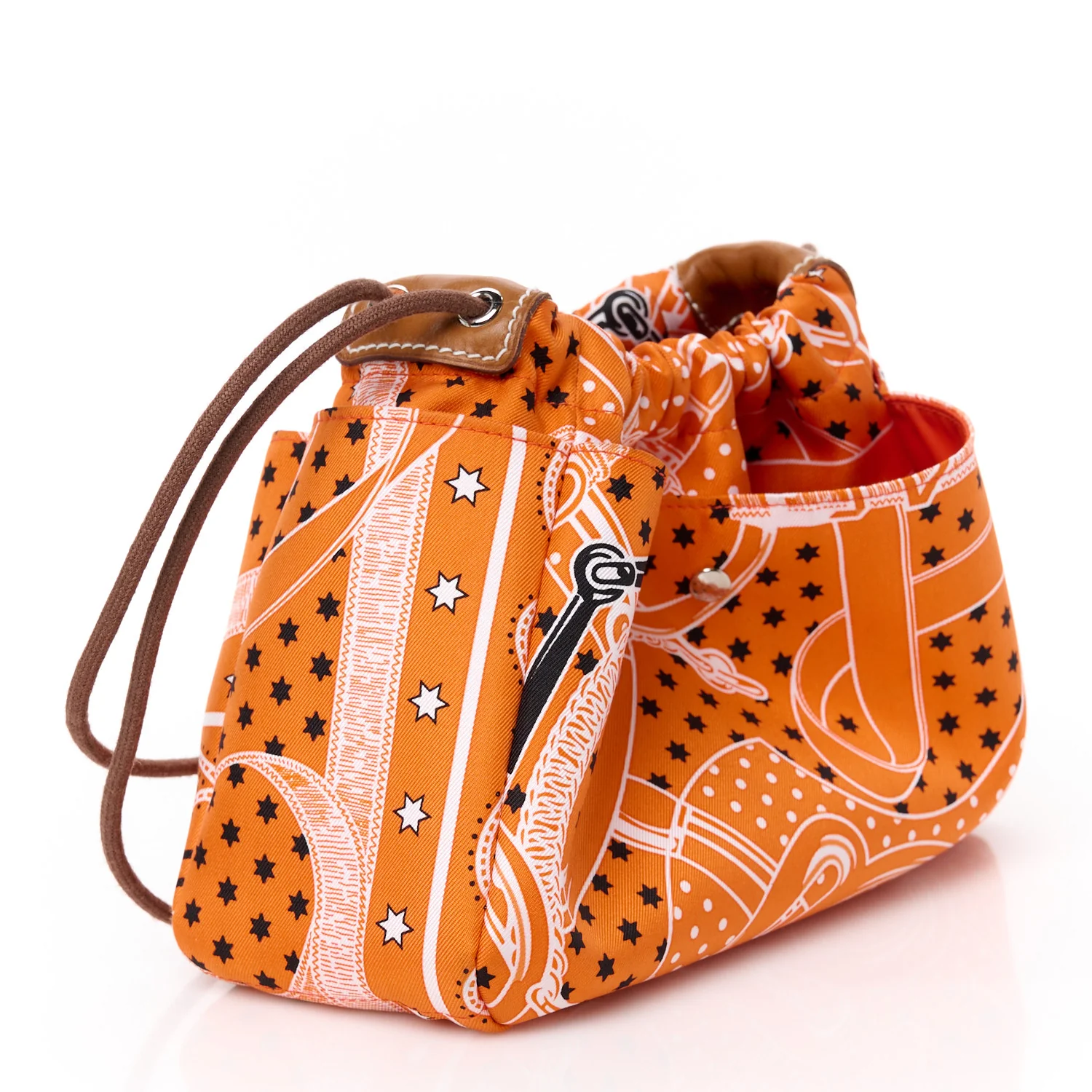 Barenia Silk Eperons d'Or Fourbi 25 MM Bag Insert Orange Fauve - Image 3