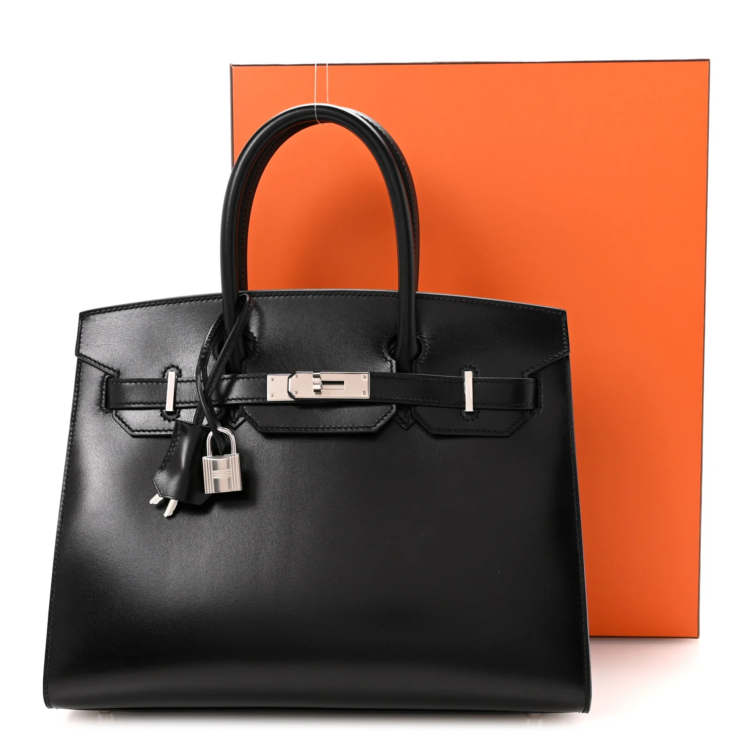 Box Birkin Sellier 30 Black - Image 12