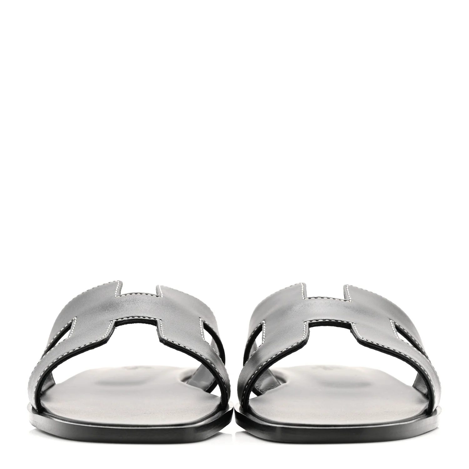 Box Calfskin Oran Sandals 37 Black - Image 6