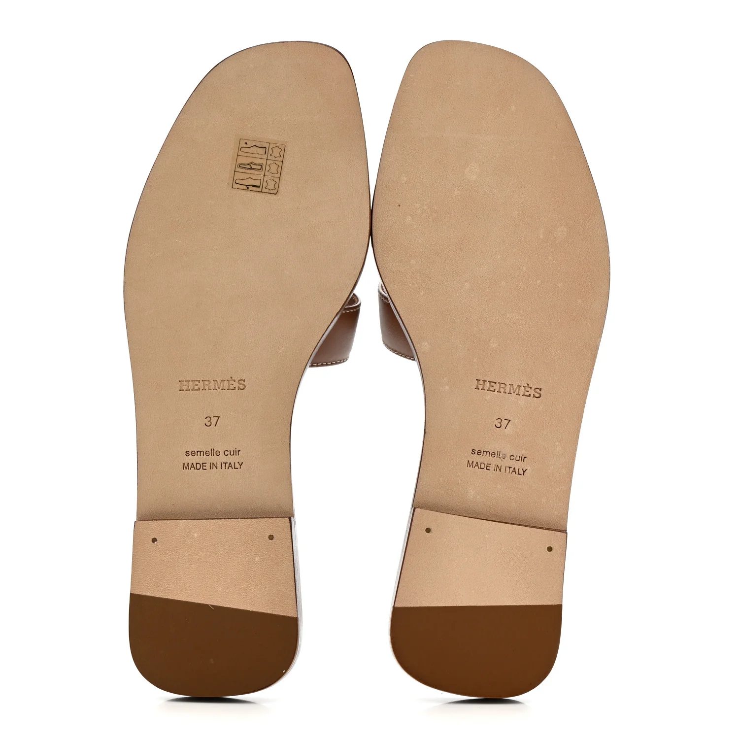 Box Calfskin Oran Sandals 37 Gold - Image 6