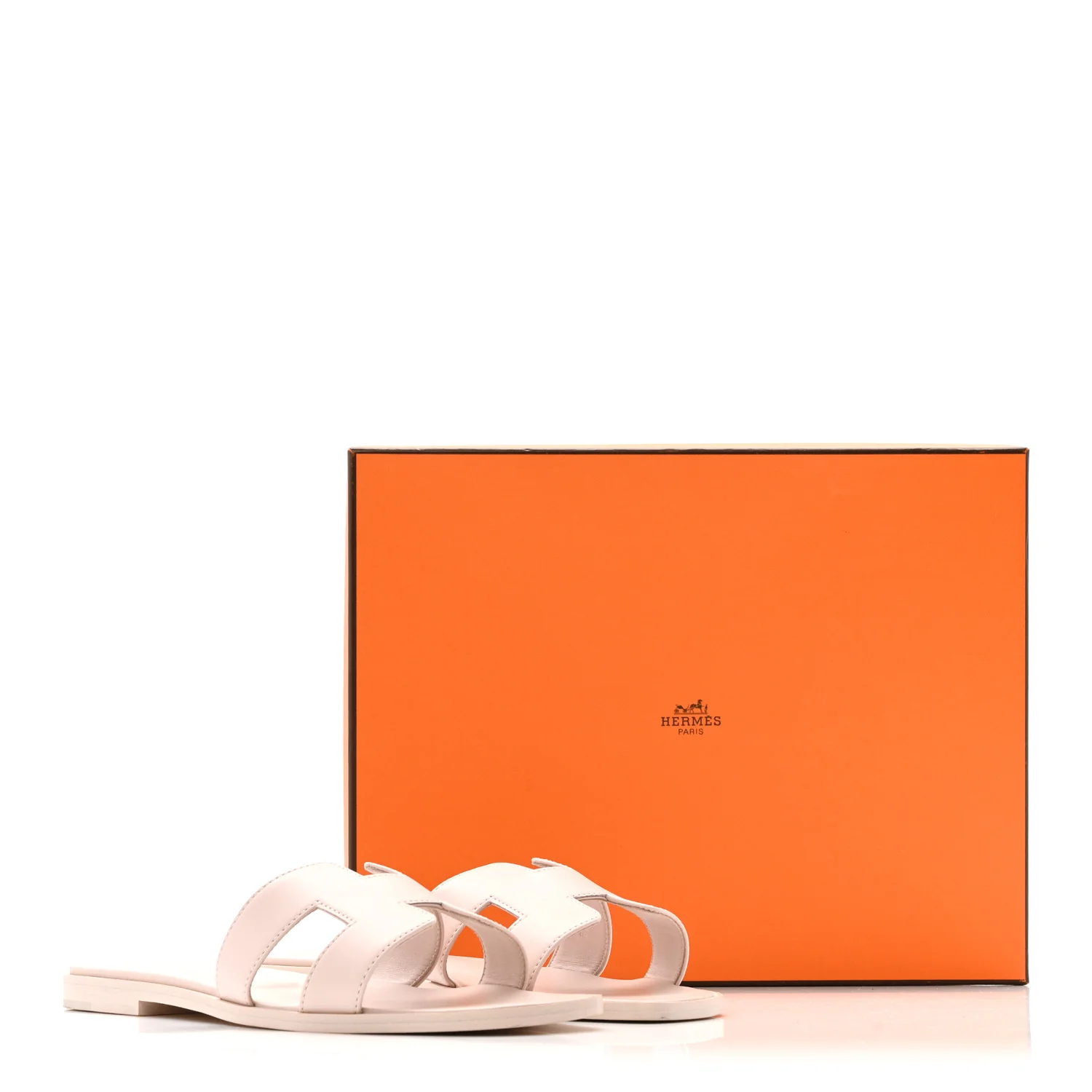 Box Calfskin Oran Sandals 37.5 Rose Pale - Image 15