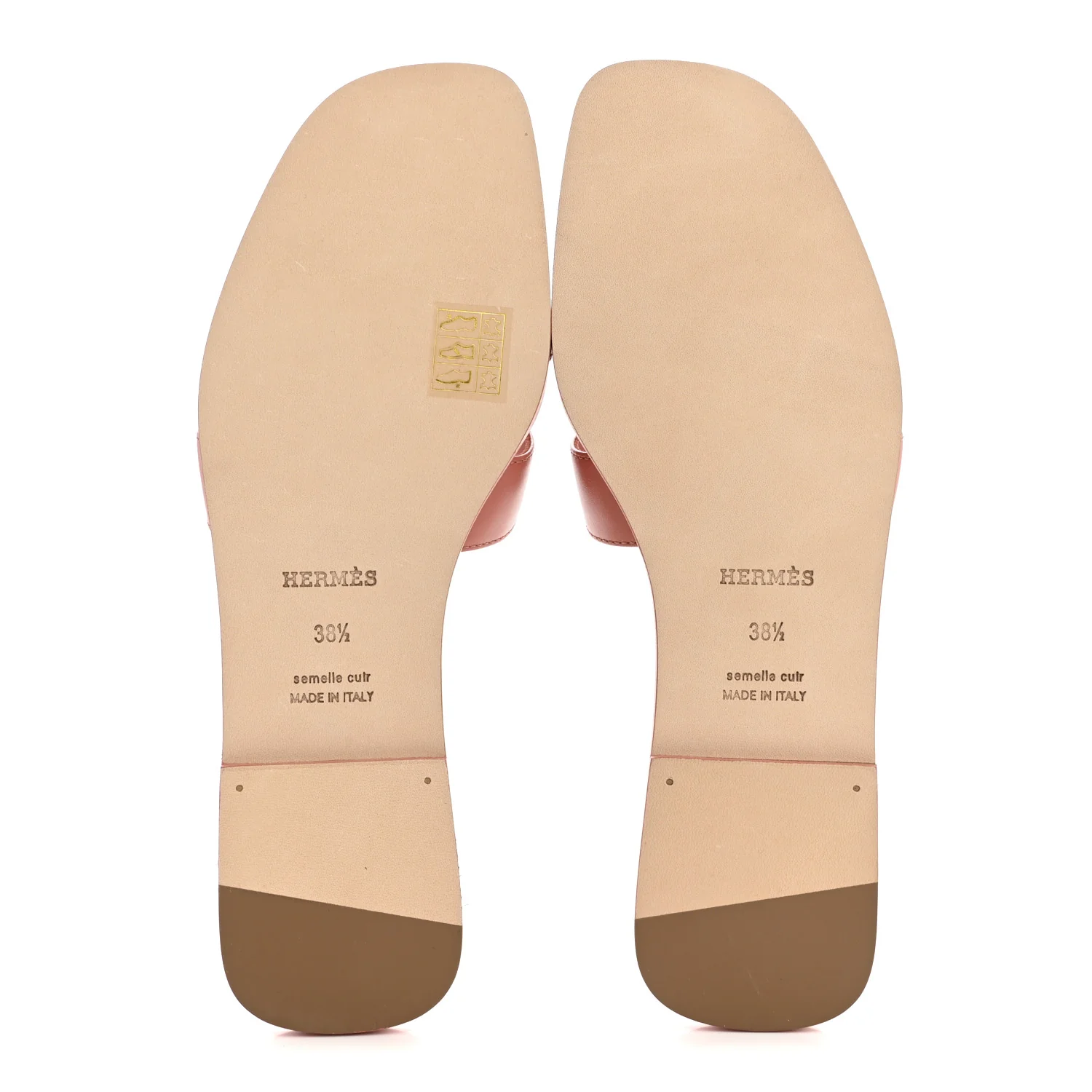 Box Calfskin Oran Sandals 38.5 Rouge Tomette - Image 6