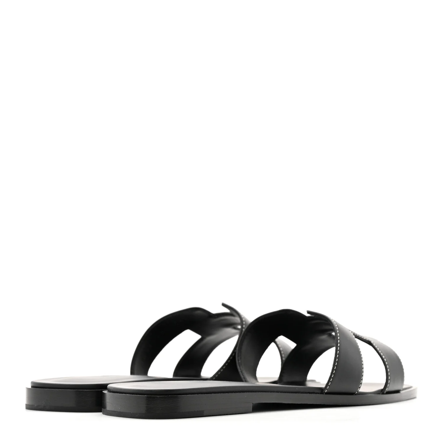 Box Calfskin Oran Sandals 40 Black - Image 10