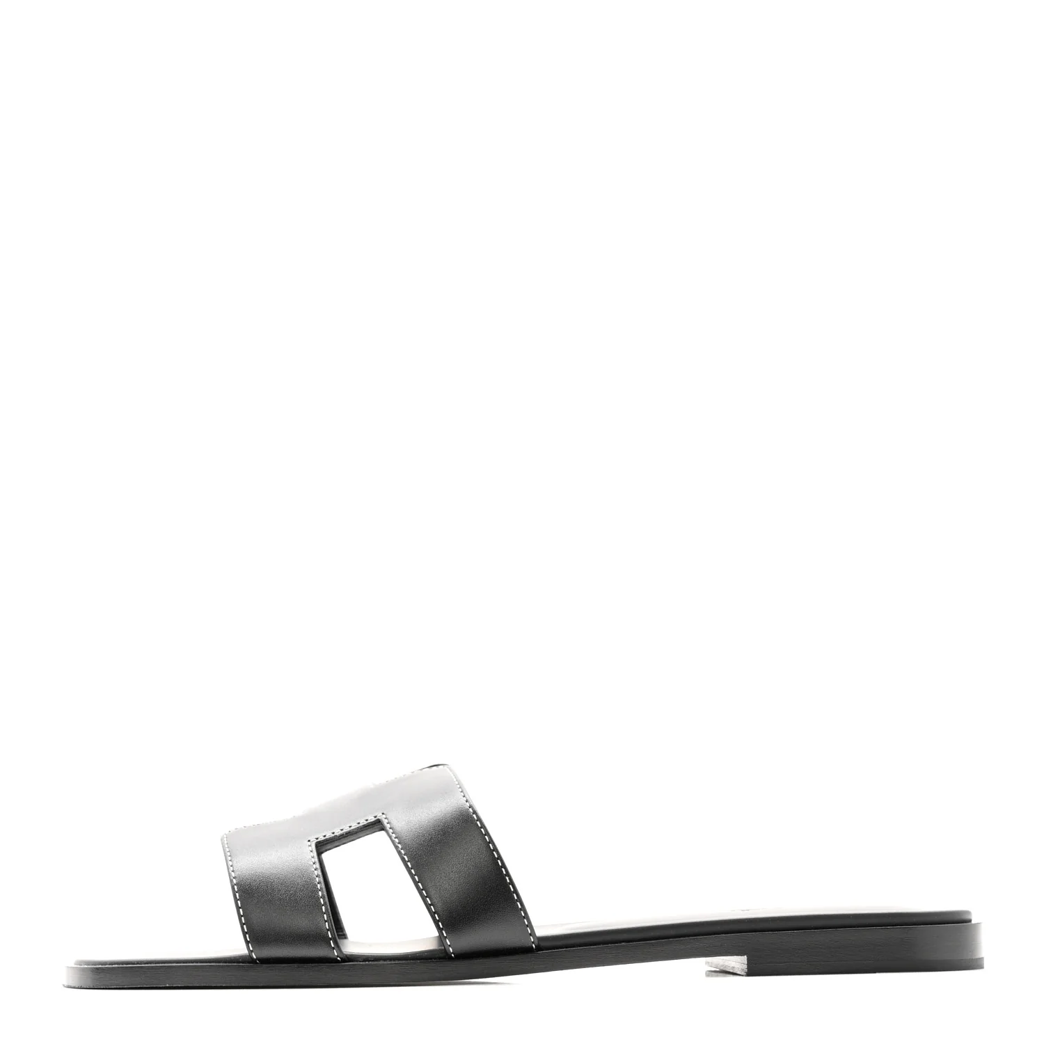 Box Calfskin Oran Sandals 40 Black - Image 2