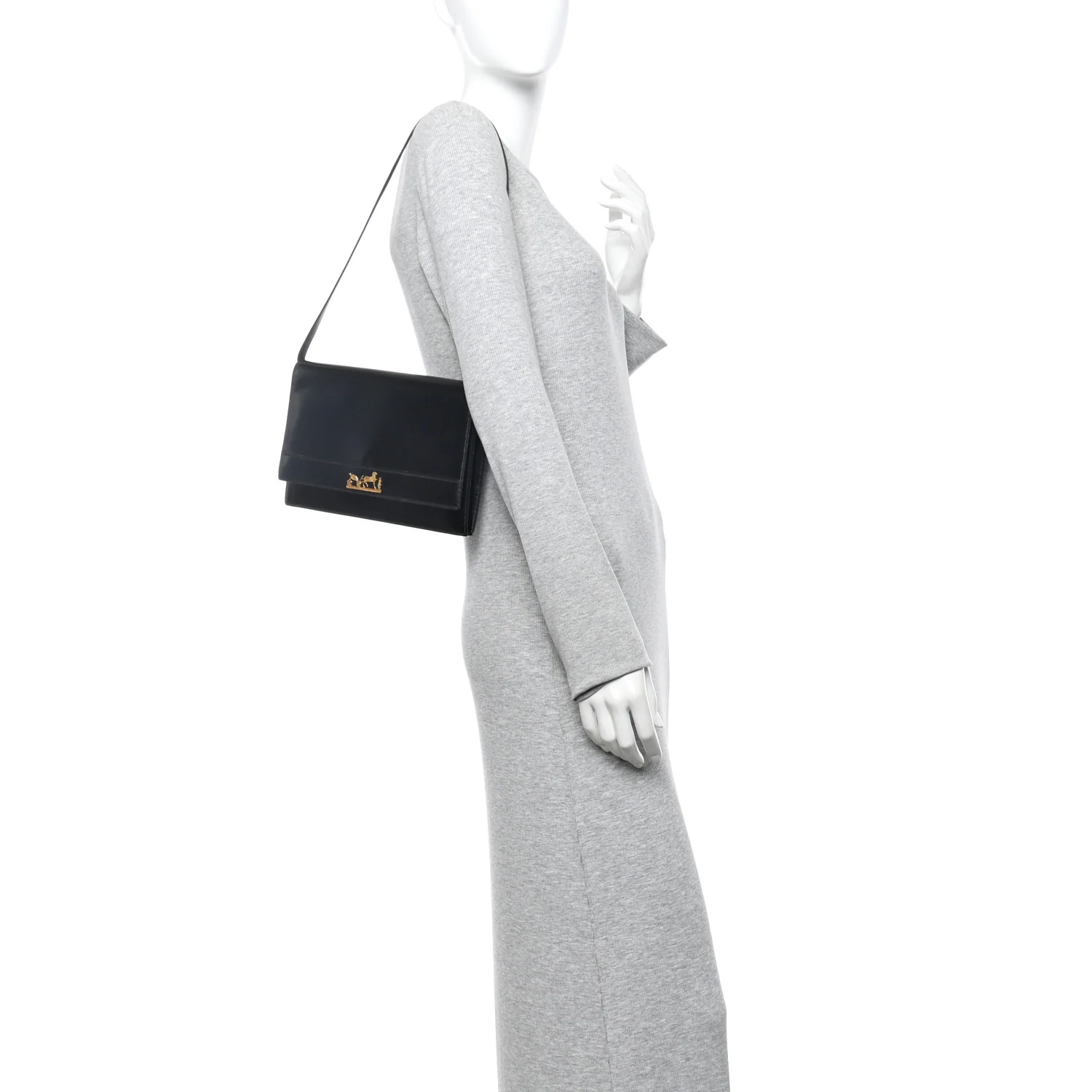 Box Eugenie Shoulder Bag Black - Image 2