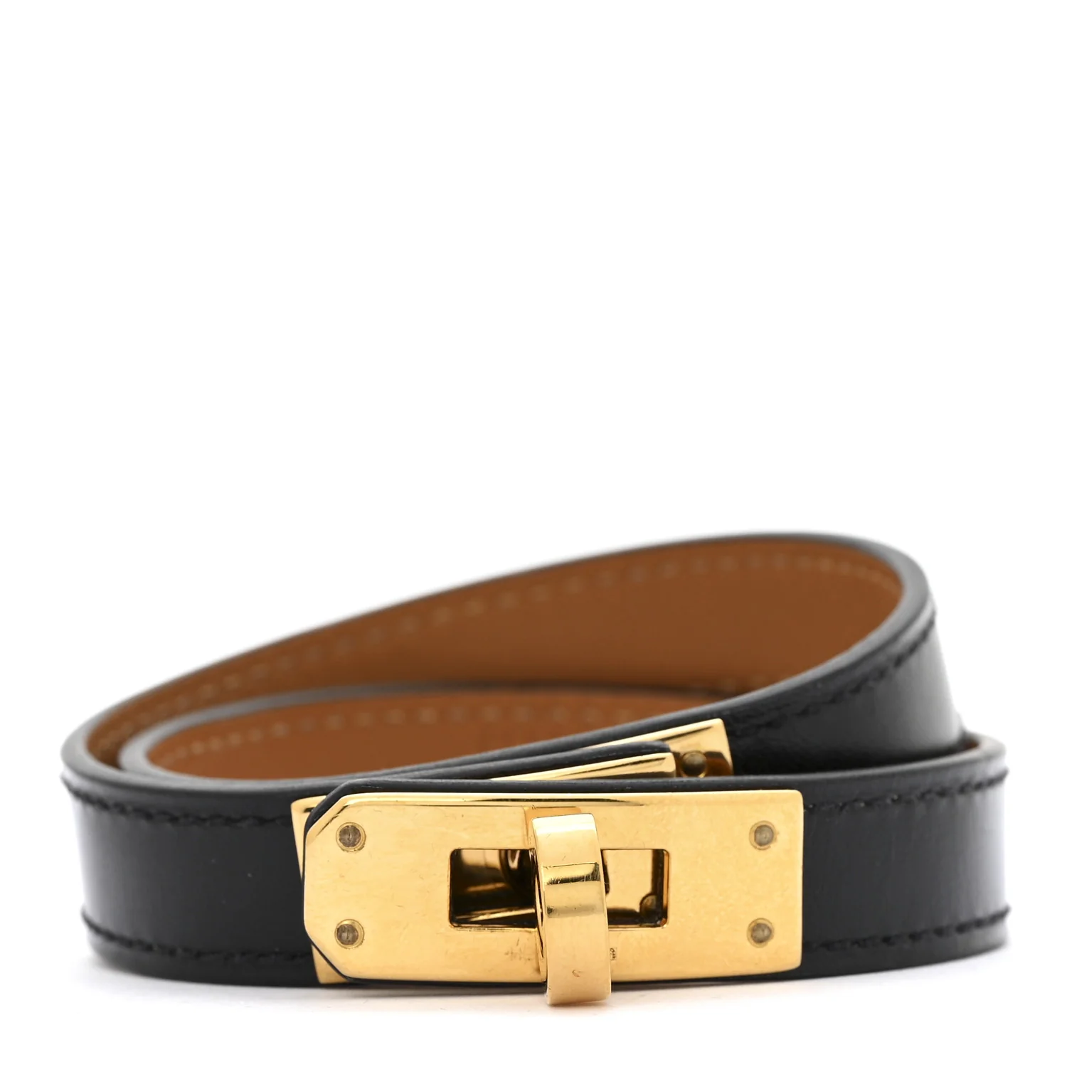 Box Kelly Double Tour Bracelet M Black