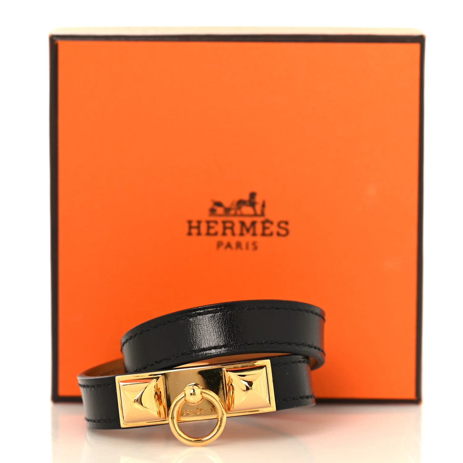 Box Rivale Double Tour Bracelet XS Black - Image 12