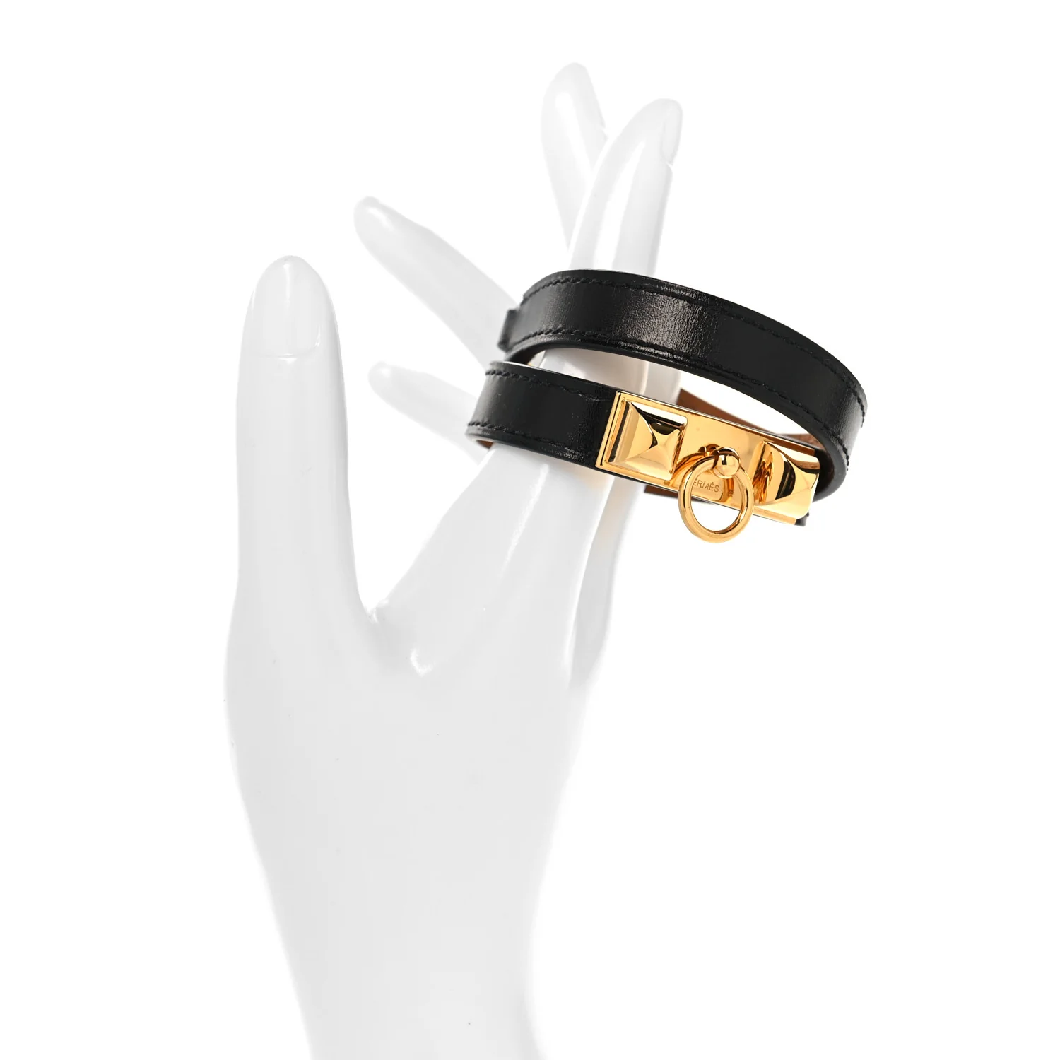 Box Rivale Double Tour Bracelet XS Black - Image 5