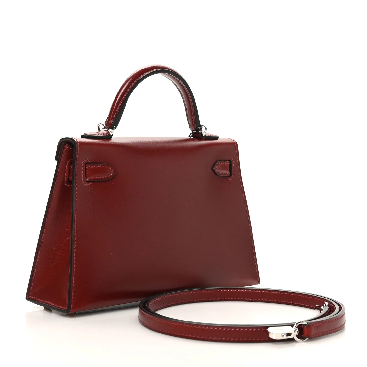 Box Studded Clouté Mini Kelly Sellier 20 Rouge H - Image 2
