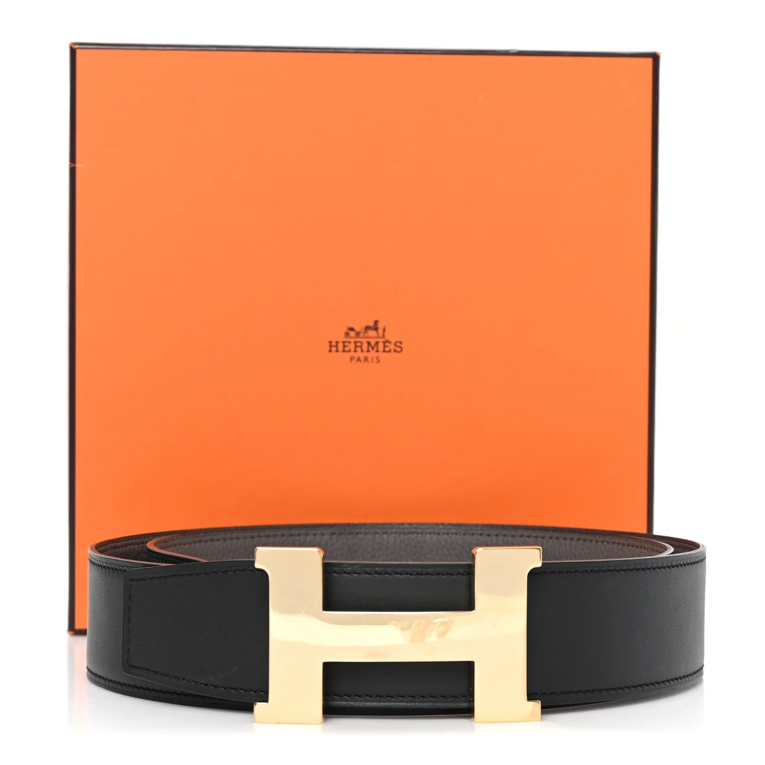Box Togo 32mm Constance H Belt 95 38 Black Etain - Image 5