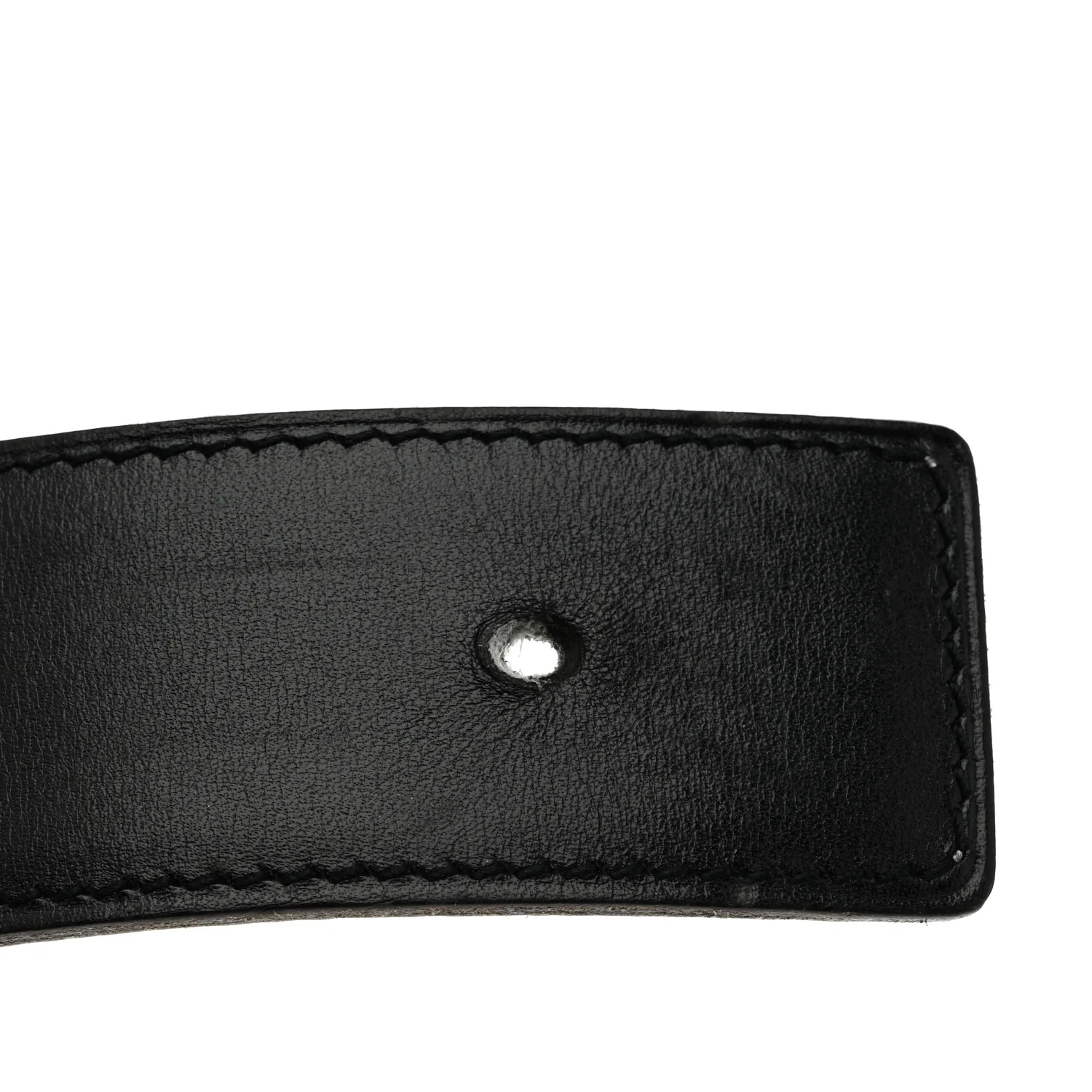 Box Togo Reversible 32mm Belt Strap 85 Black Gold - Image 7
