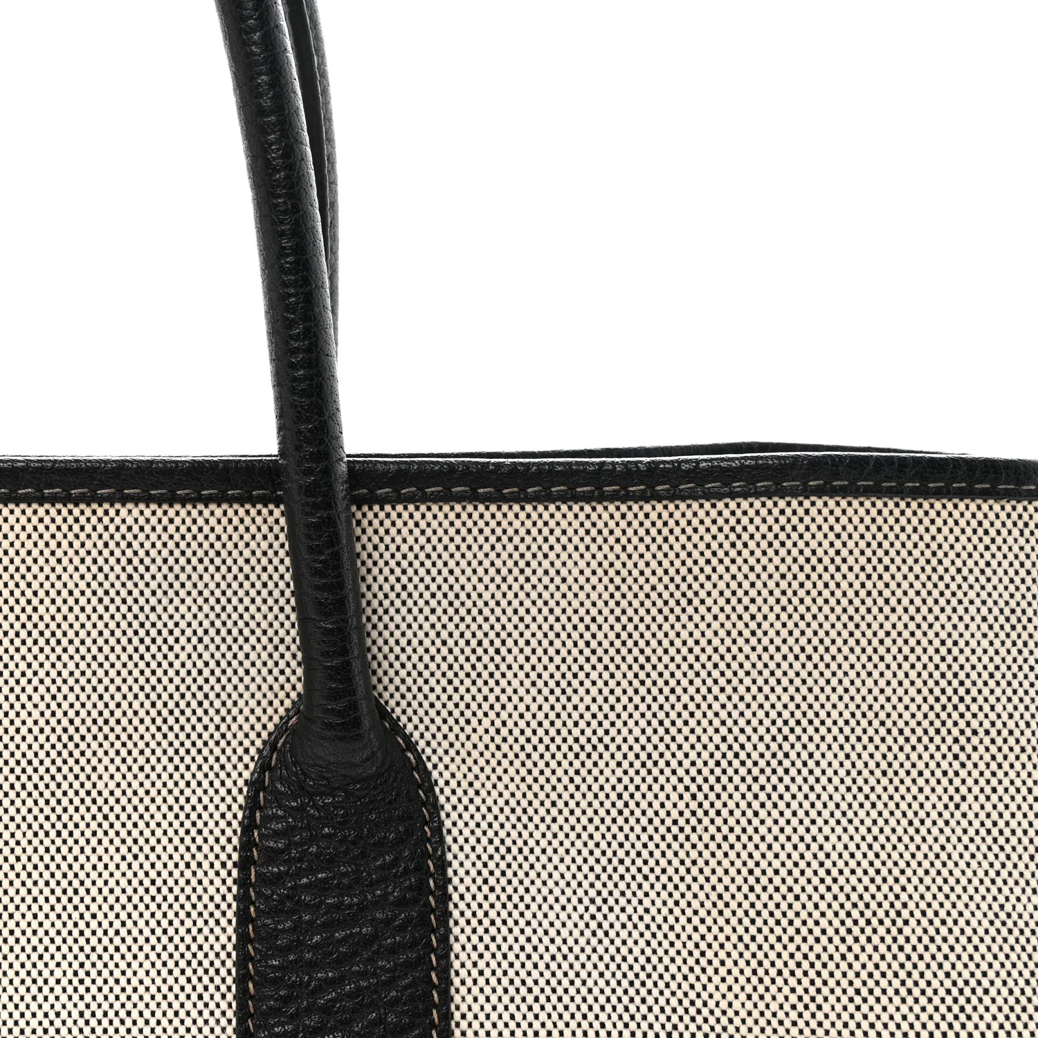 Buffle Skipper Toile Bolduc Twilly Garden Party 36 MM Tote Black - Image 7