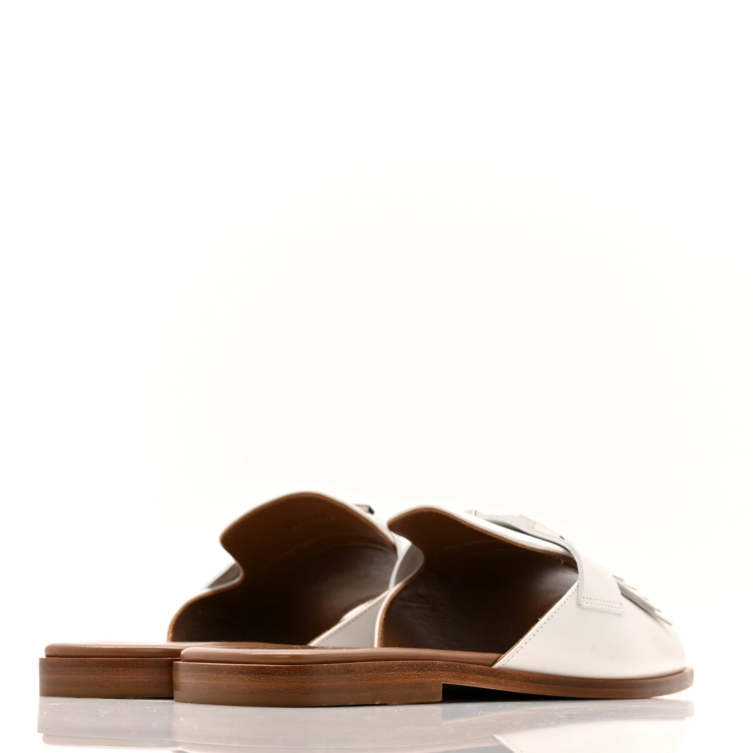 Calfskin Auteuil Sandals 40 White - Image 5