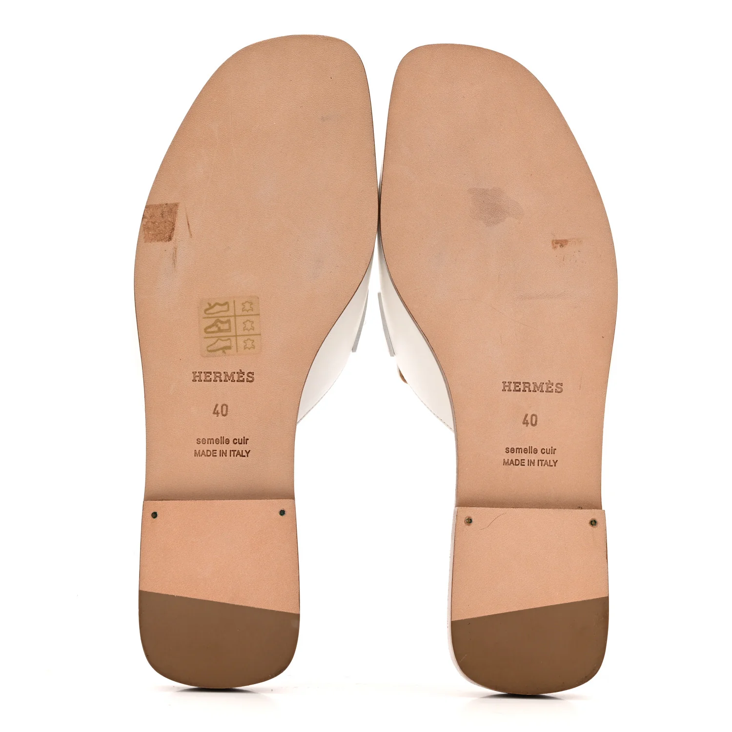 Calfskin Auteuil Sandals 40 White - Image 6