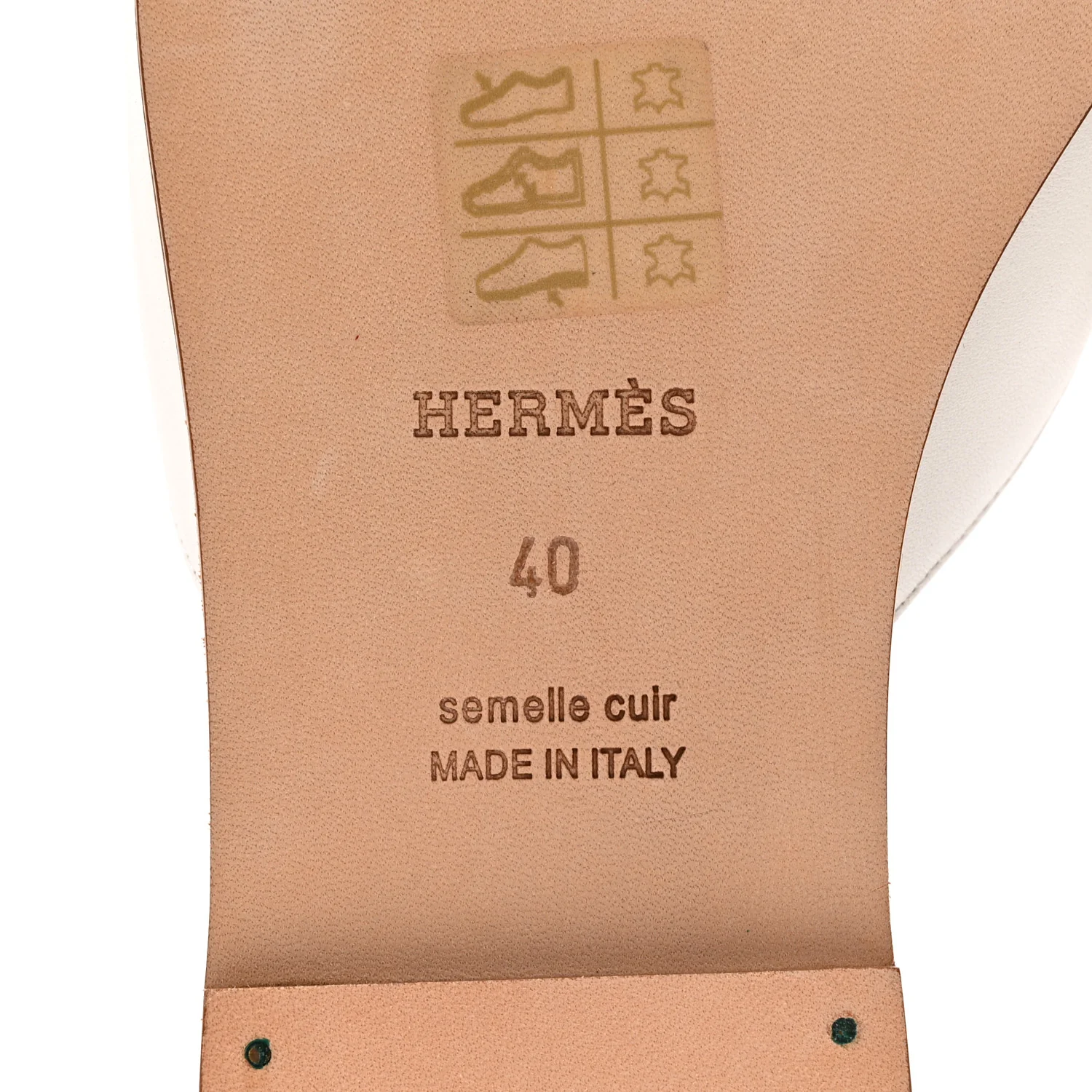 Calfskin Auteuil Sandals 40 White - Image 8