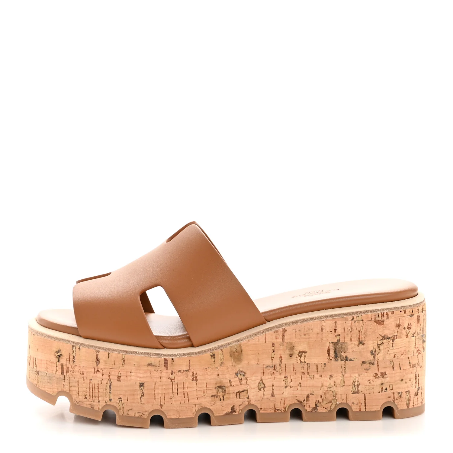 Calfskin Cork Eze 30 Sandals 35 Gold