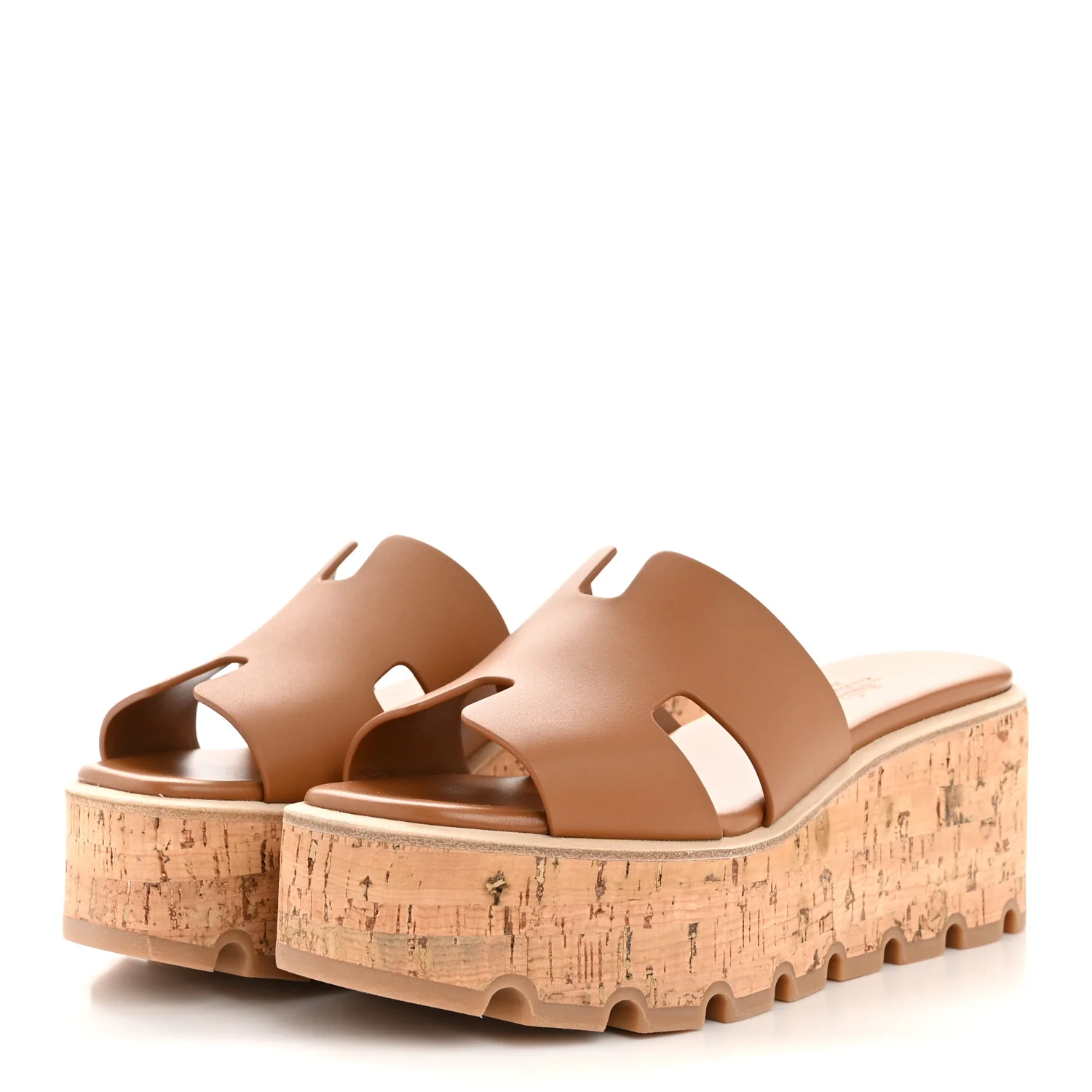 Calfskin Cork Eze 30 Sandals 35 Gold - Image 4