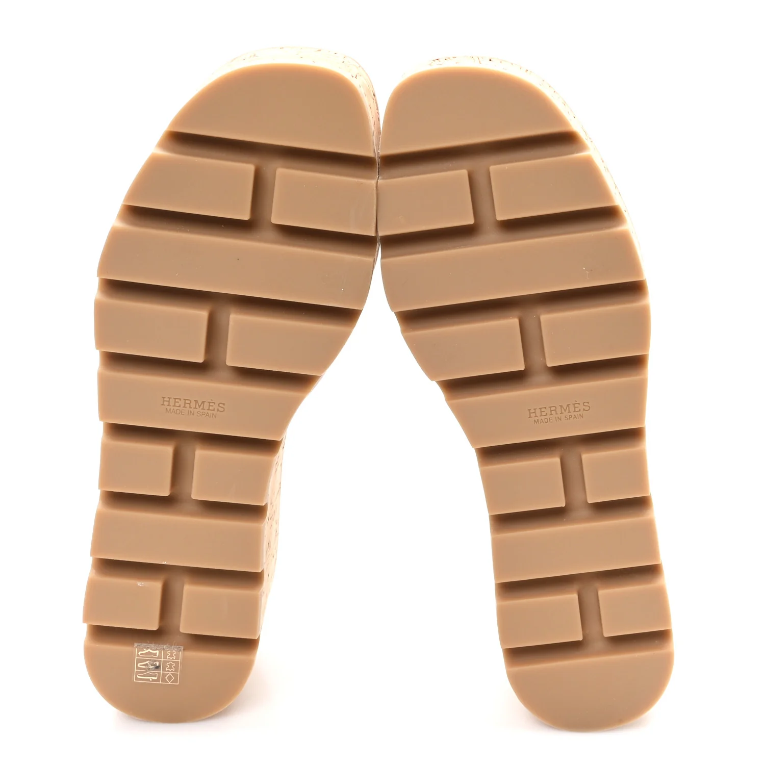 Calfskin Cork Eze 30 Sandals 38 Marron Glaise - Image 6