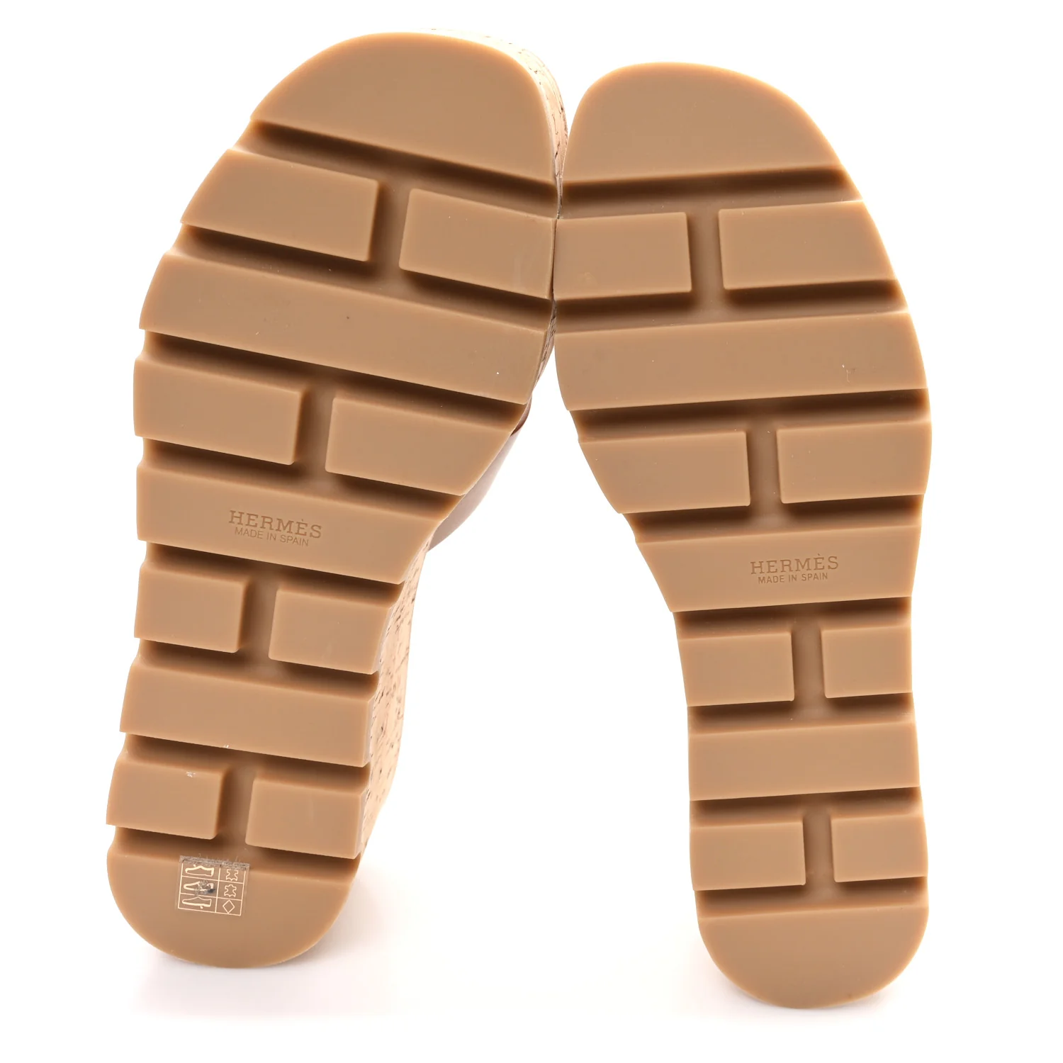 Calfskin Cork Eze 30 Sandals 38 Marron Glaise - Image 7