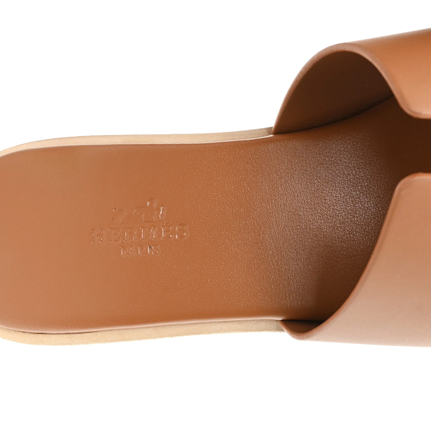 Calfskin Cork Eze 30 Sandals 38 Marron Glaise - Image 9