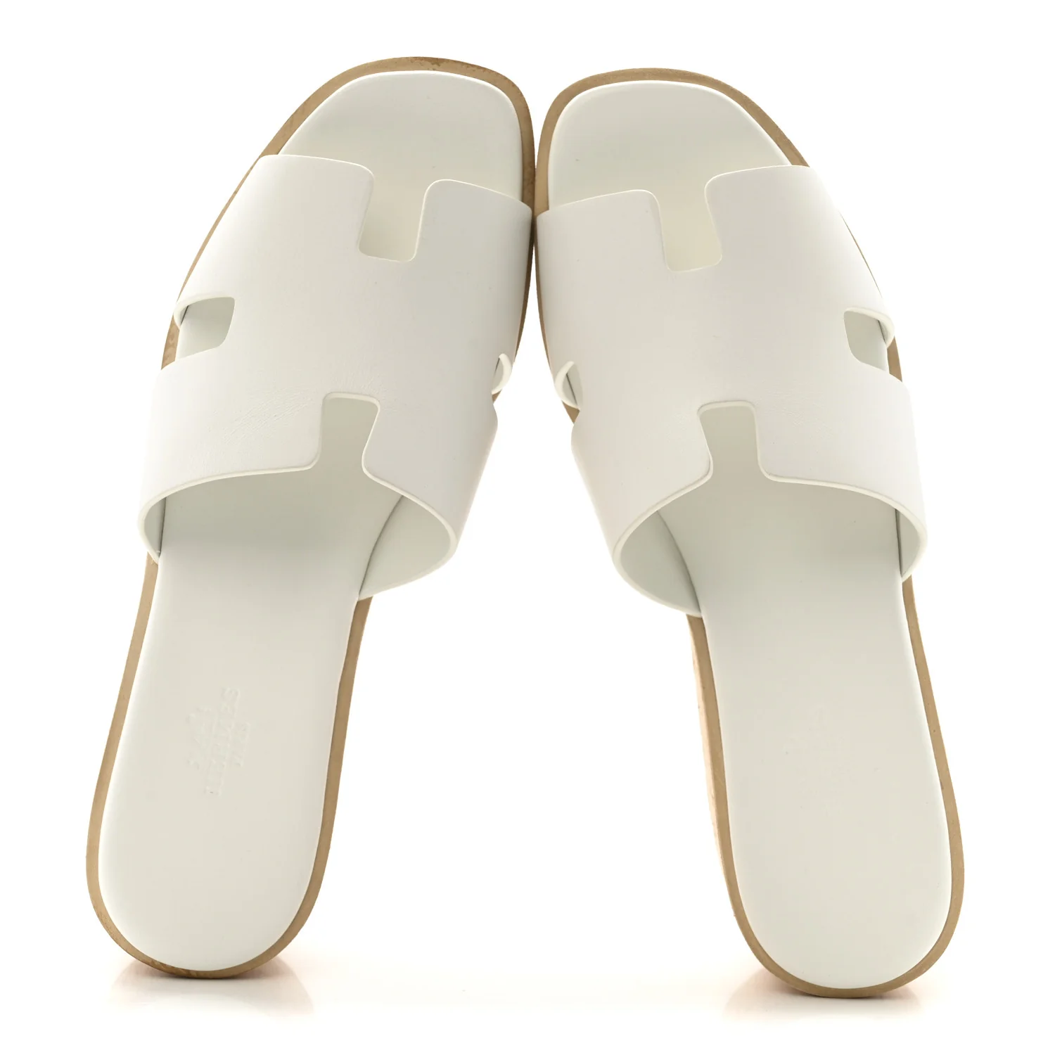 Calfskin Cork Eze 30 Sandals 39 White - Image 2