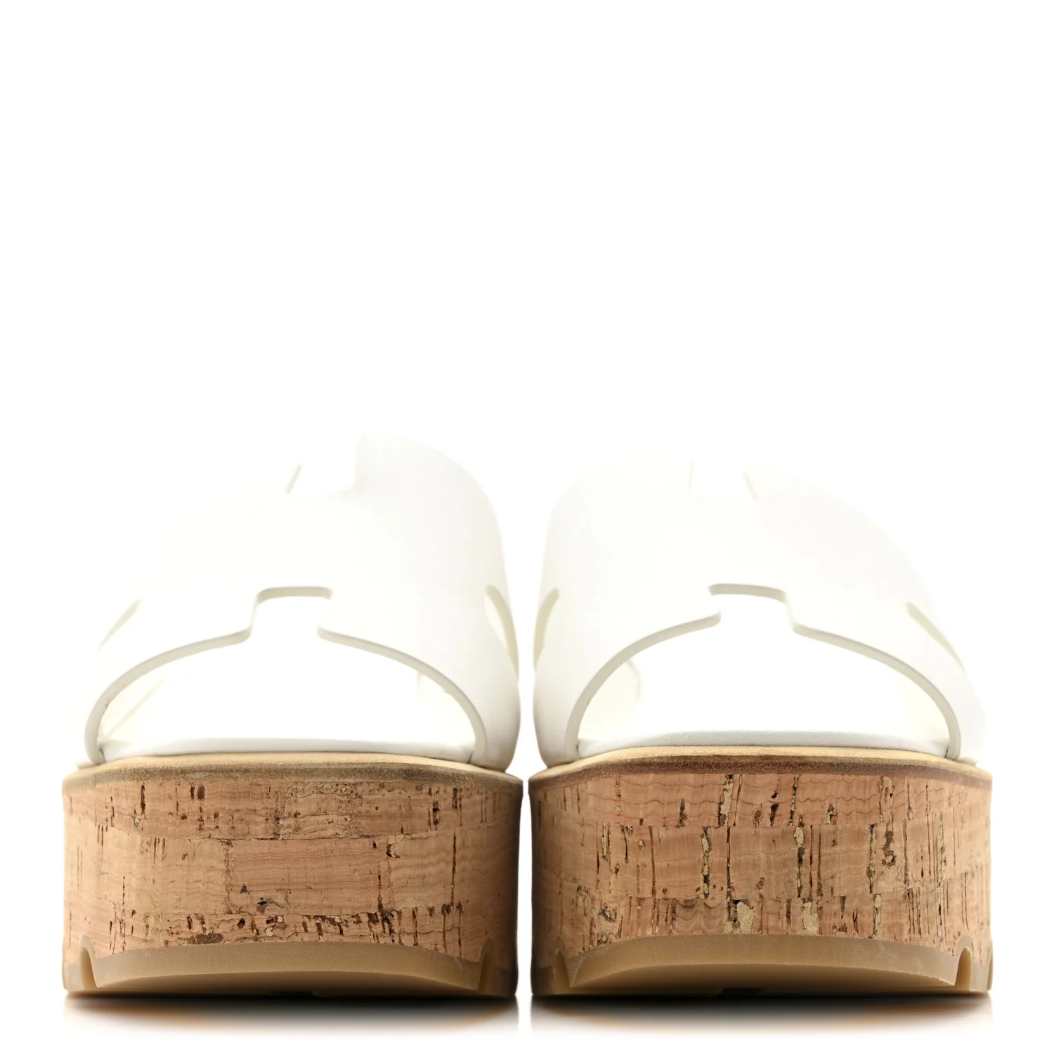 Calfskin Cork Eze 30 Sandals 39 White - Image 3
