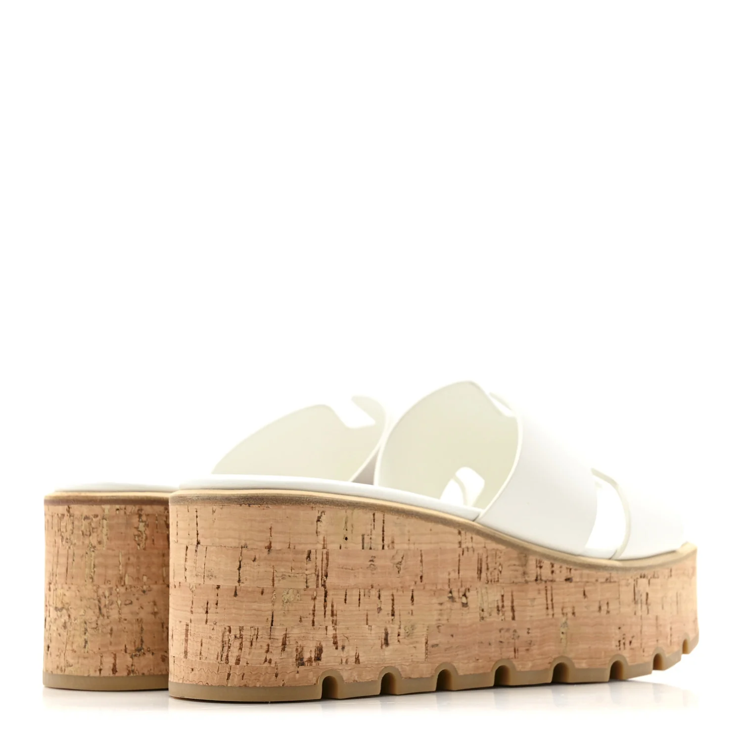 Calfskin Cork Eze 30 Sandals 39 White - Image 5