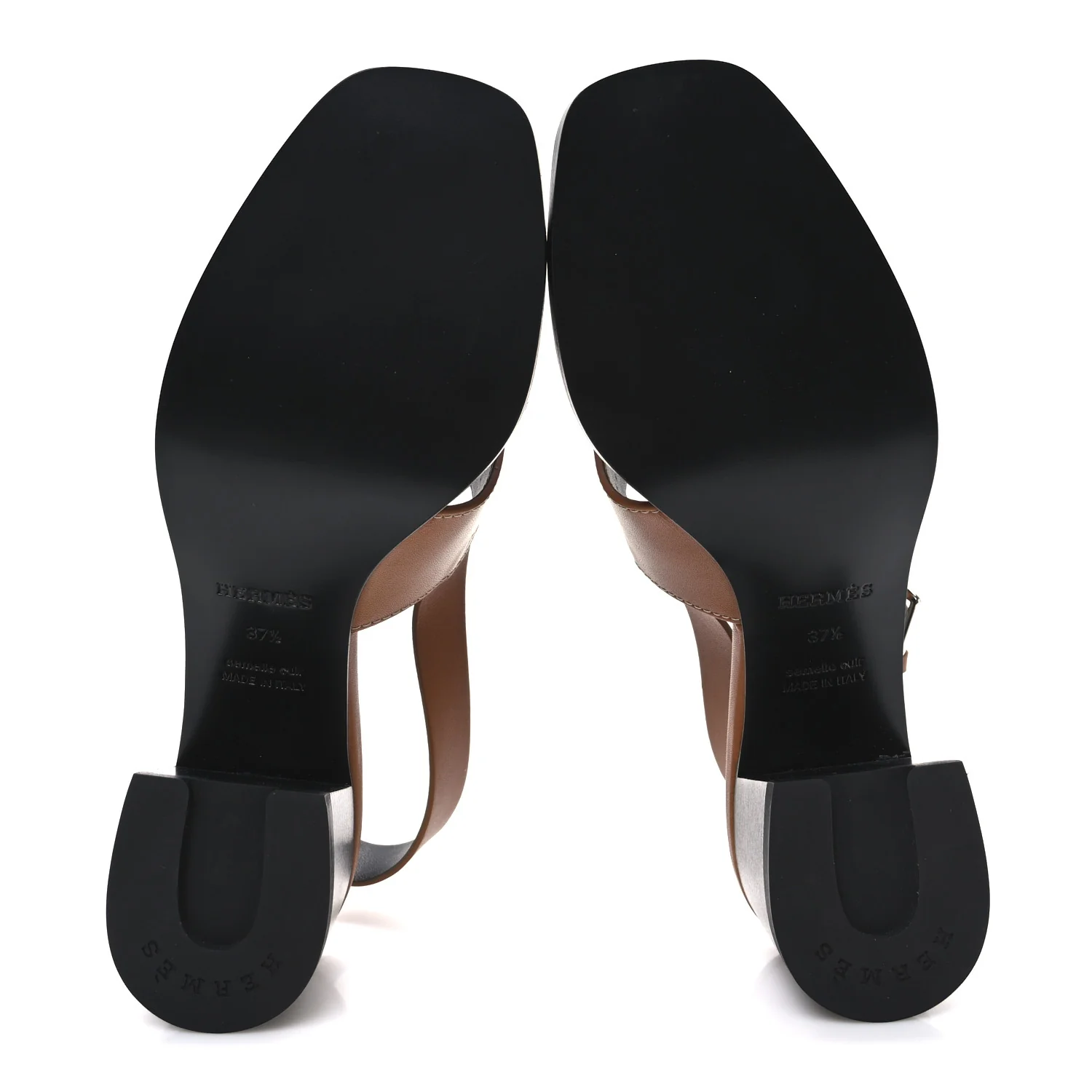 Calfskin Elbe 60 Sandals 37.5 Naturel - Image 7