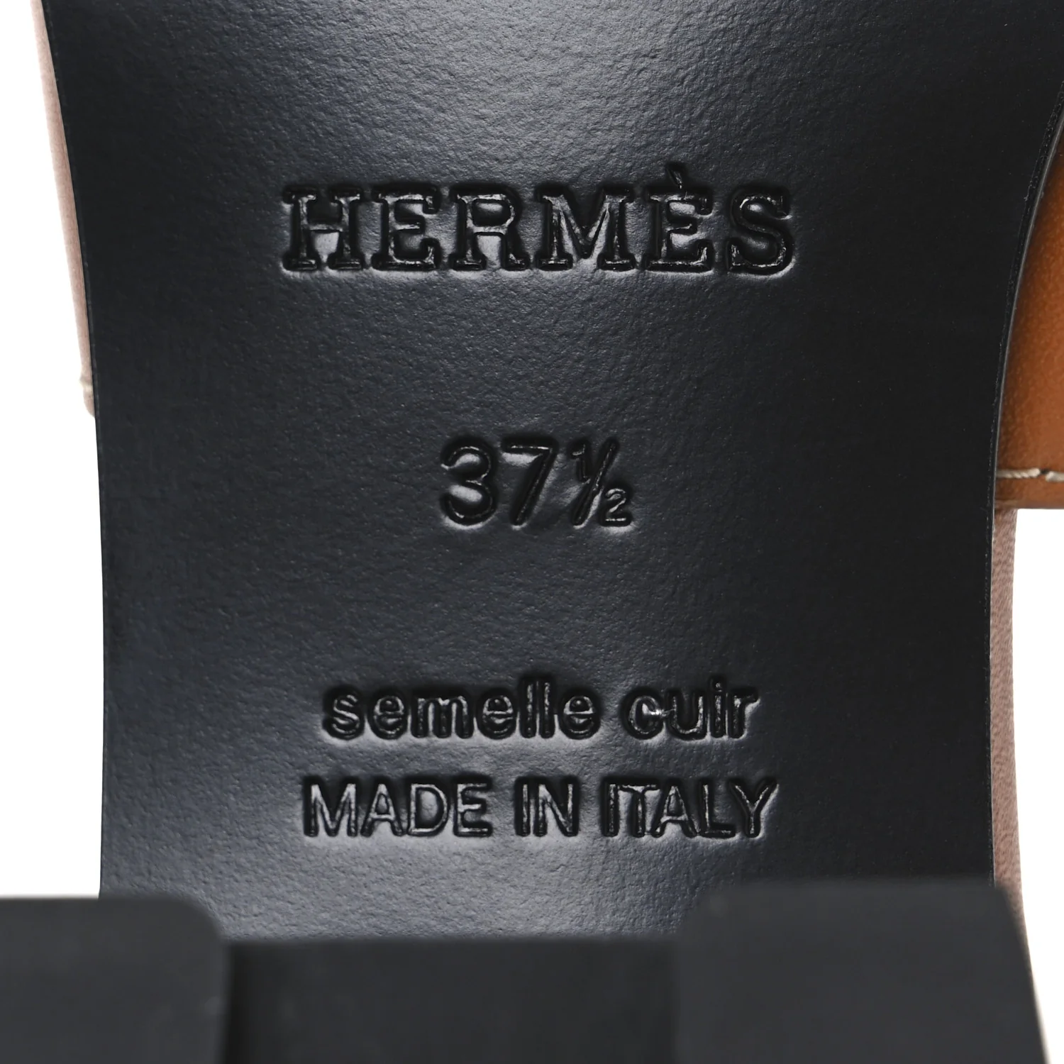Calfskin Elbe 60 Sandals 37.5 Naturel - Image 8