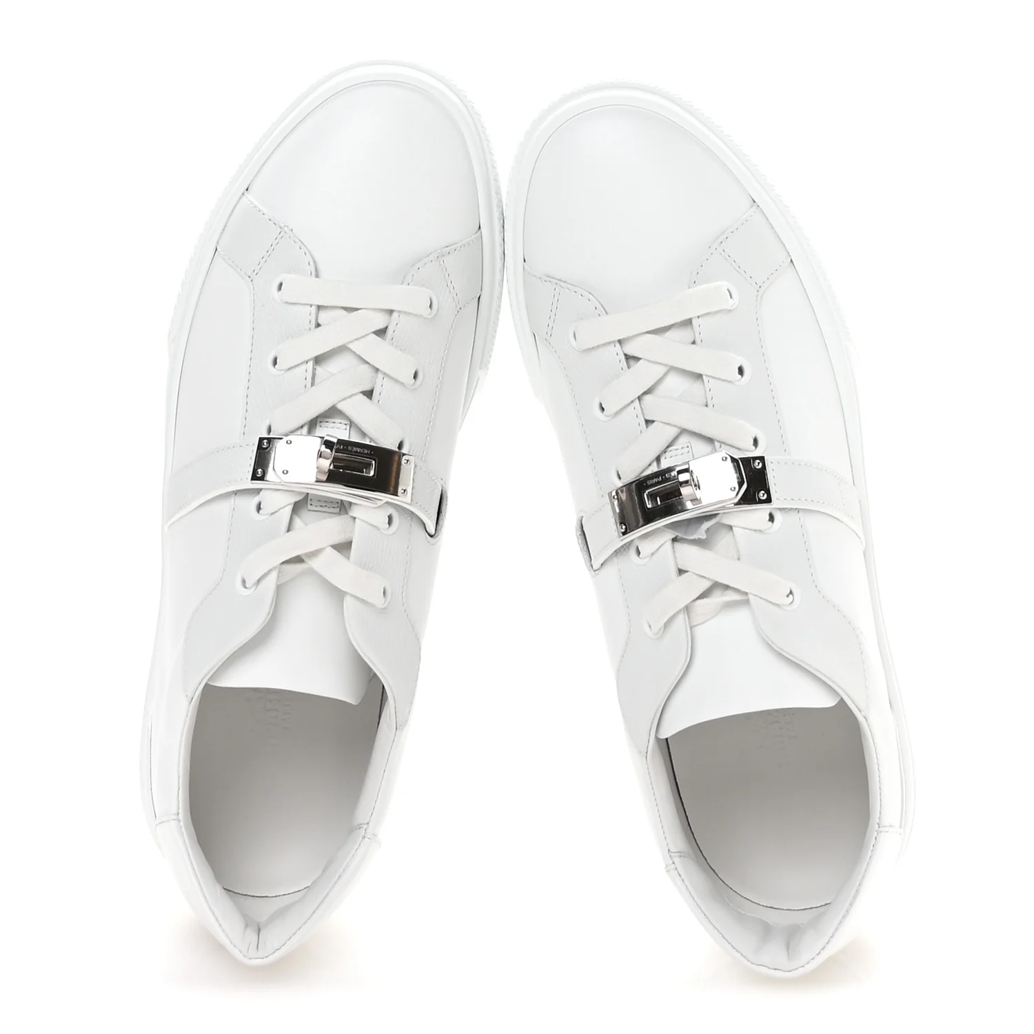 Calfskin Epsom Mens Day Sneakers 42 White - Image 2