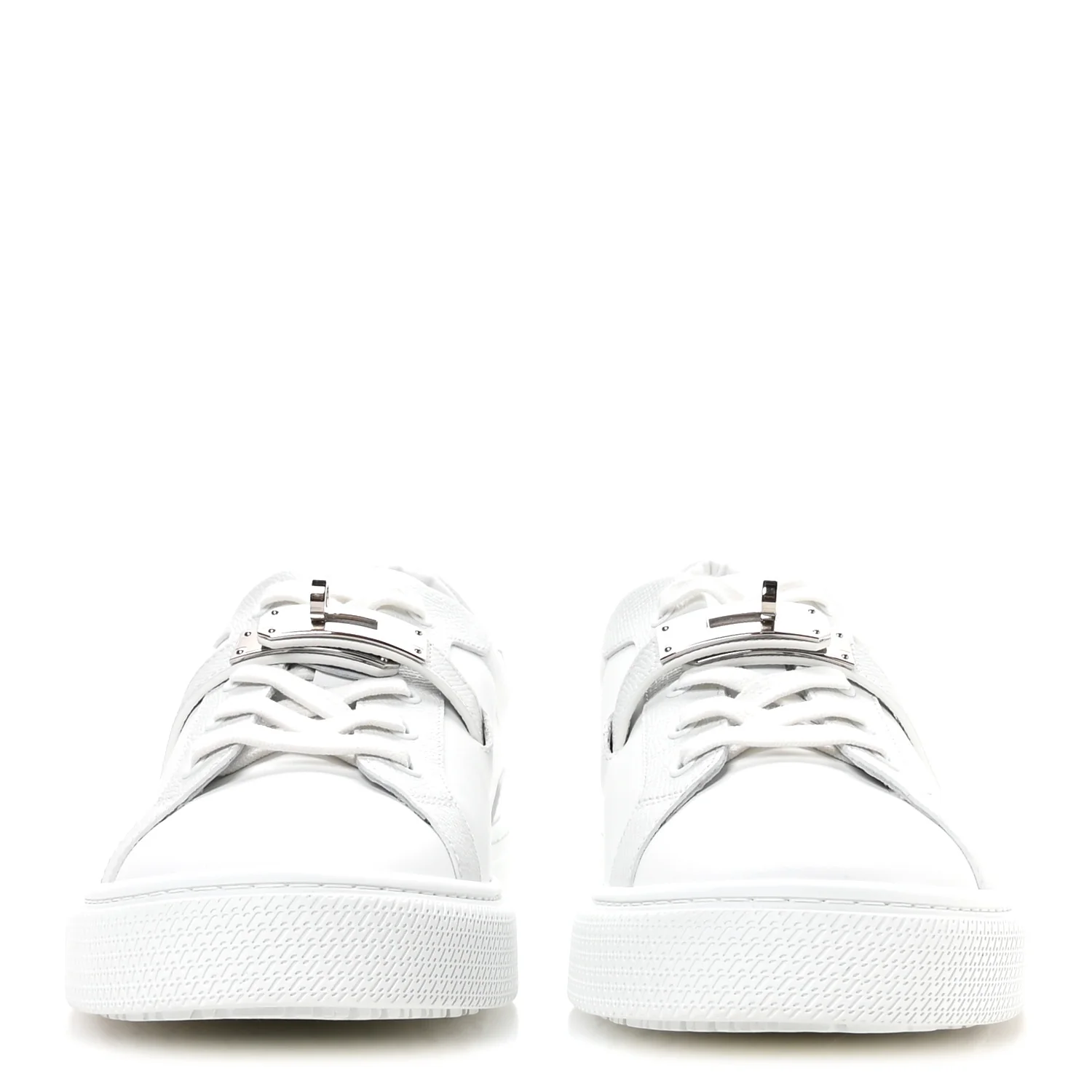 Calfskin Epsom Mens Day Sneakers 42 White - Image 3