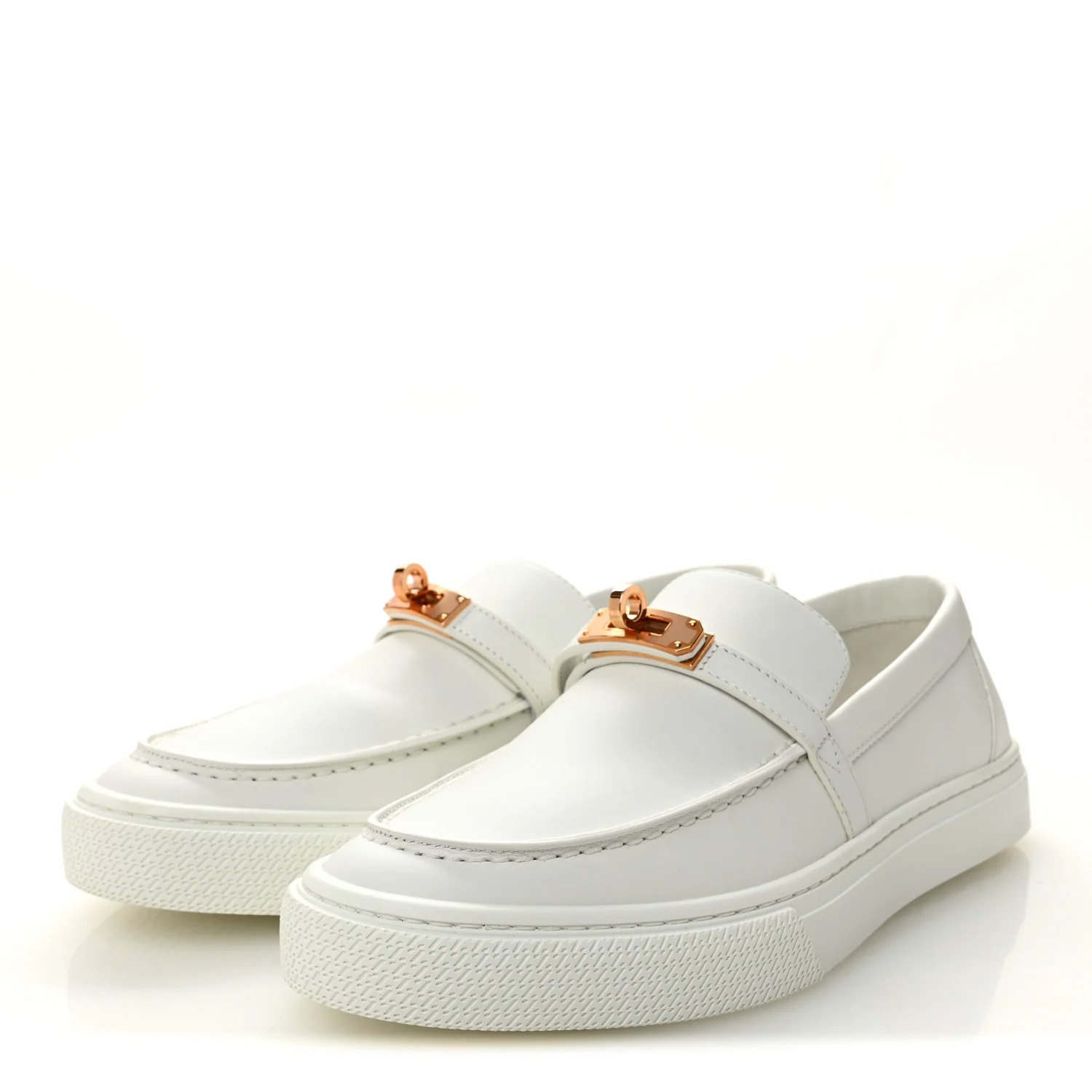 Calfskin Game Slip On Sneakers 39 White - Image 3