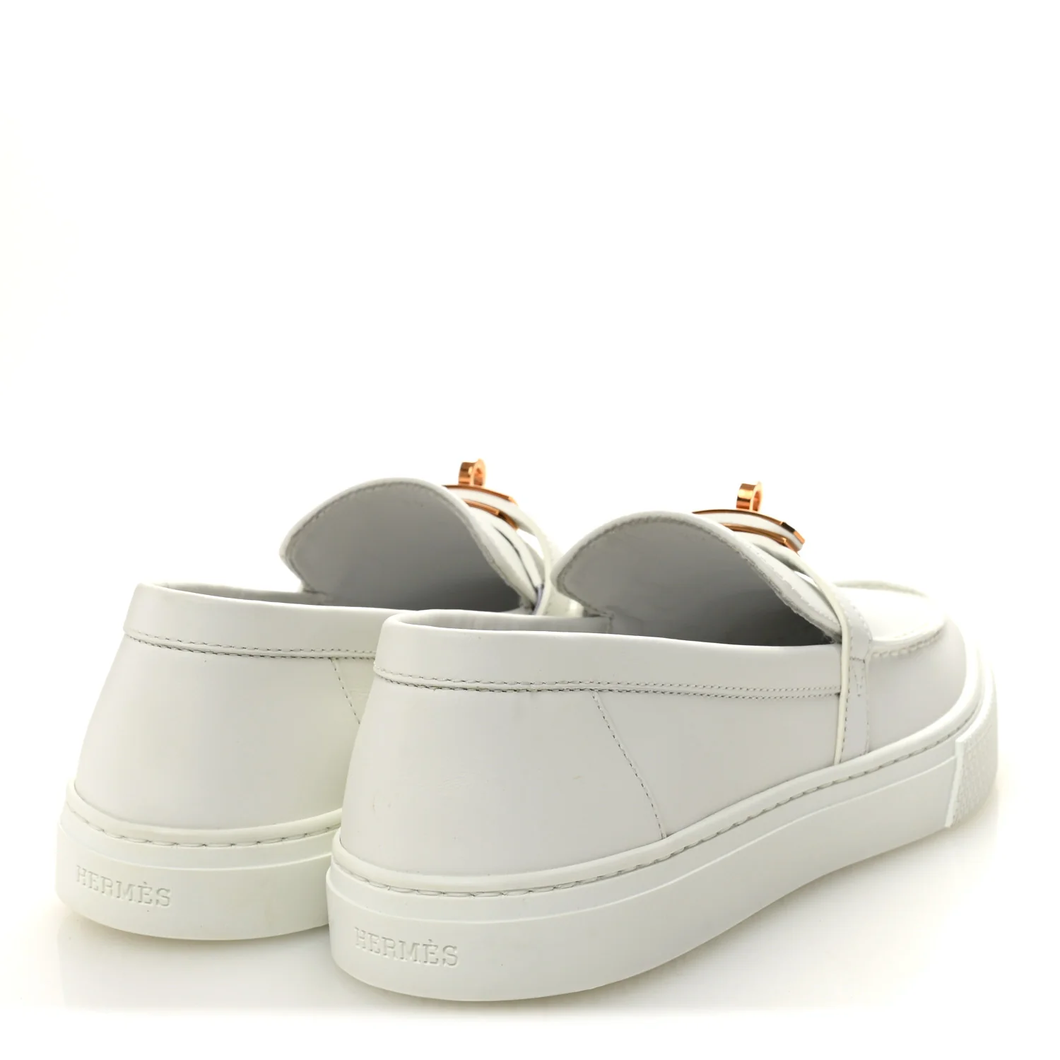 Calfskin Game Slip On Sneakers 39 White - Image 4