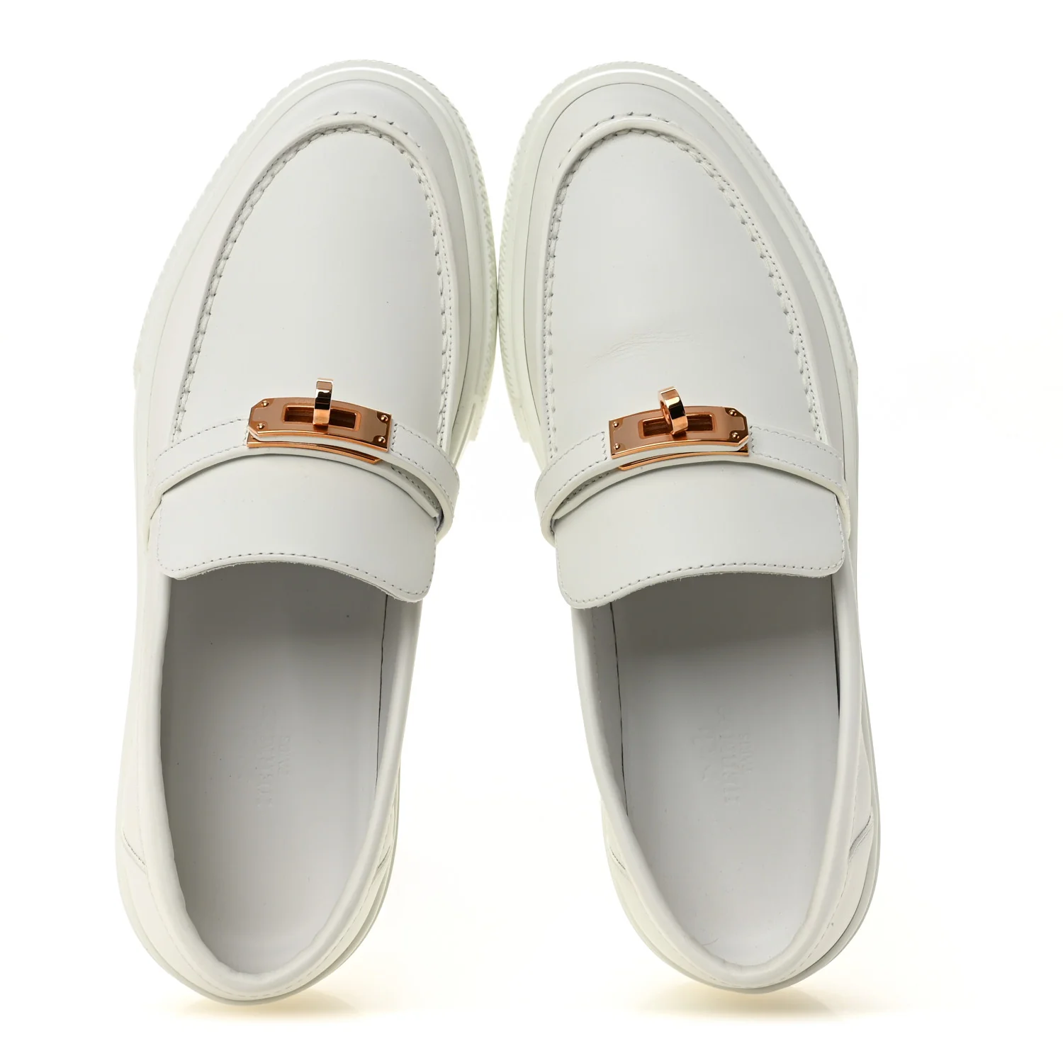 Calfskin Game Slip On Sneakers 39 White - Image 5